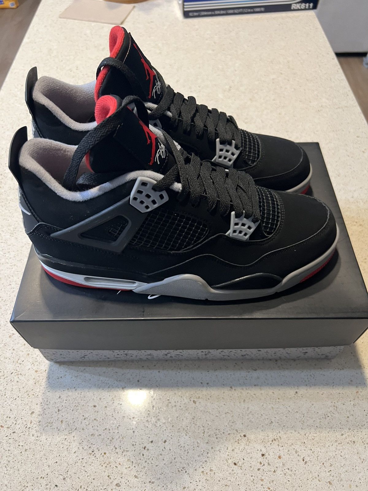 Jordan Brand Bred 4s (2019) Size US 10 / EU 43 - 4 Thumbnail