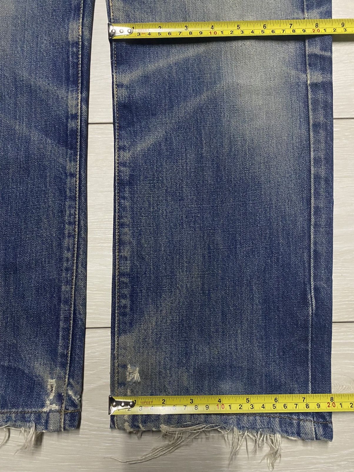 Japanese Brand Vintage Cox Casual Clothing Mud Wash Distressed Loose Jeans Size US 30 / EU 46 - 17 Thumbnail