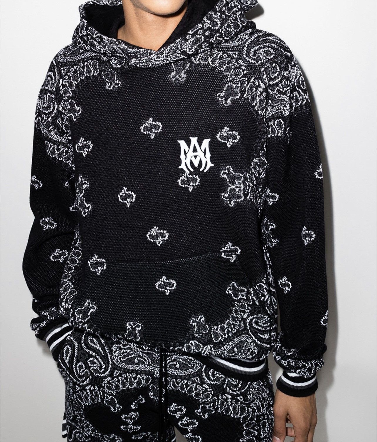 Amiri Amiri Bandana Pattern Hoodie | Grailed