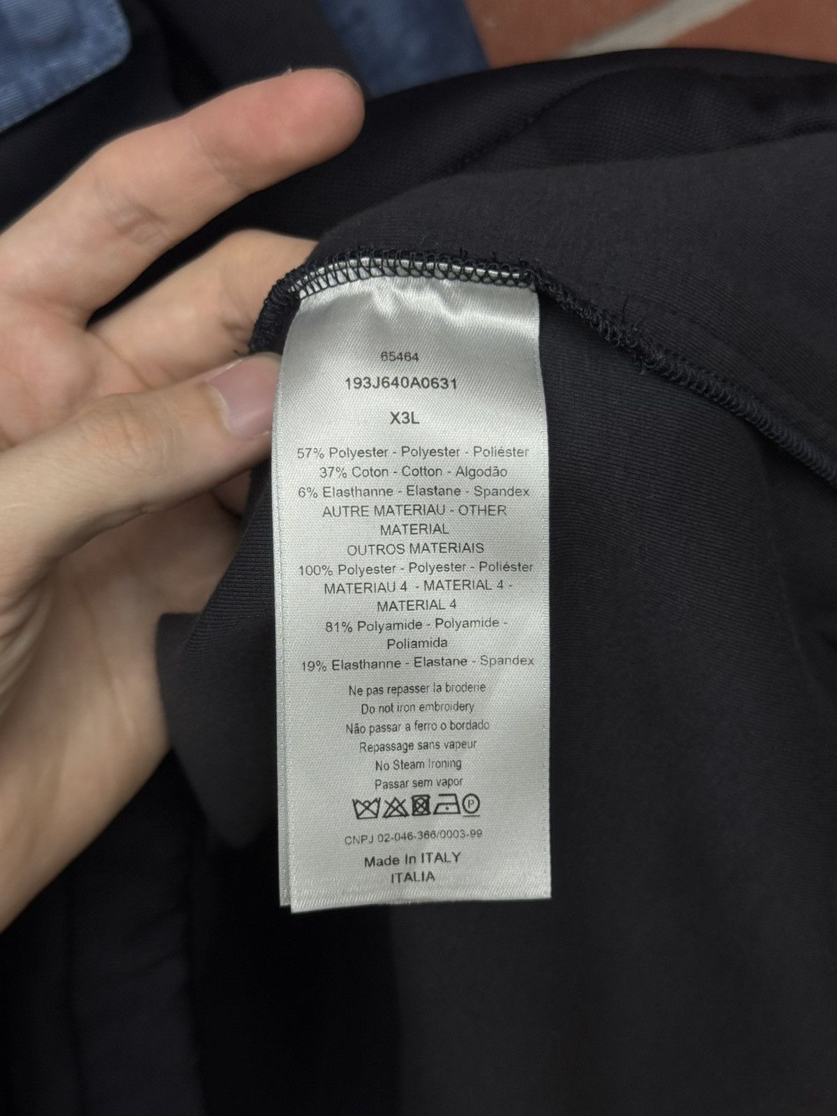 Dior Dior Hooded Anorak Windbreaker Jacket Blue Black Size 3XL Size US XXL / EU 58 / 5 - 15 Thumbnail