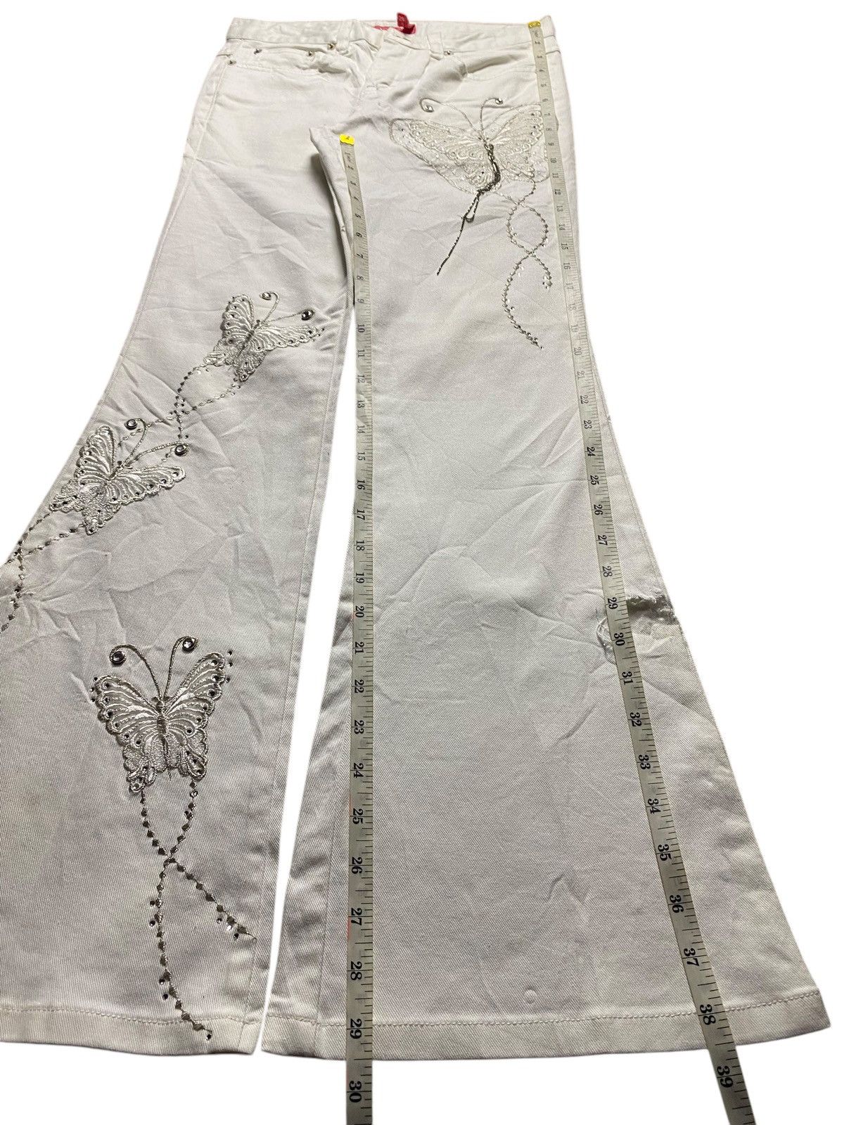 Japanese Brand Vintage Japanese Brand Tantra Embroidery Flare Jeans Size 28" / US 6 / IT 42 - 15 Thumbnail