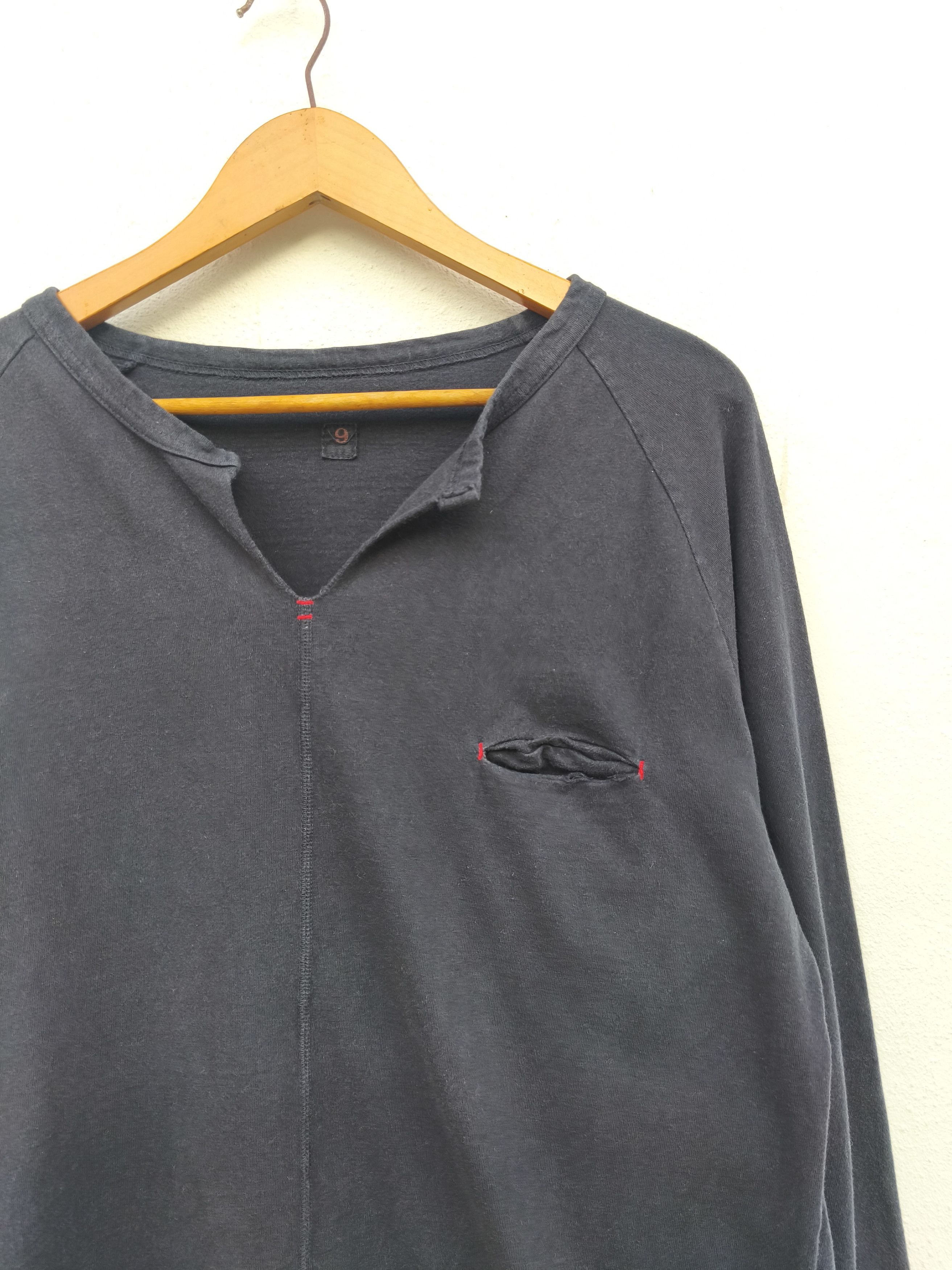 If Six Was Nine Boston 9 Henley Shirt minimalist old money Size US L / EU 52-54 / 3 - 1 Thumbnail