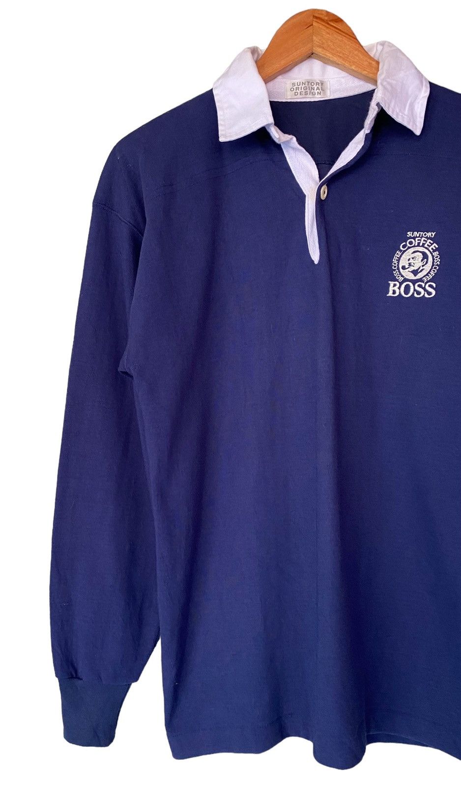 Designer × Japanese Brand Suntory Coffee Boss Long Sleeve Polo Shirt Size US L / EU 52-54 / 3 - 3 Thumbnail