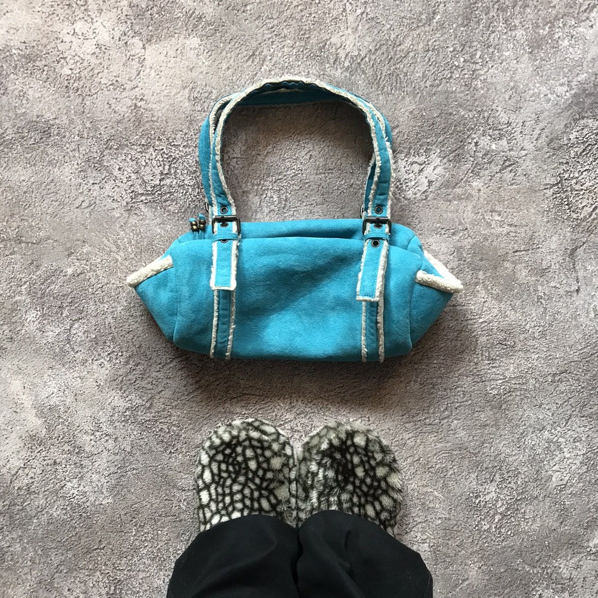 Avant Garde x If Six Was Nine Vintage 90's Crossbody Bag Japan Junya Watanabe Style Y2K in Blue
