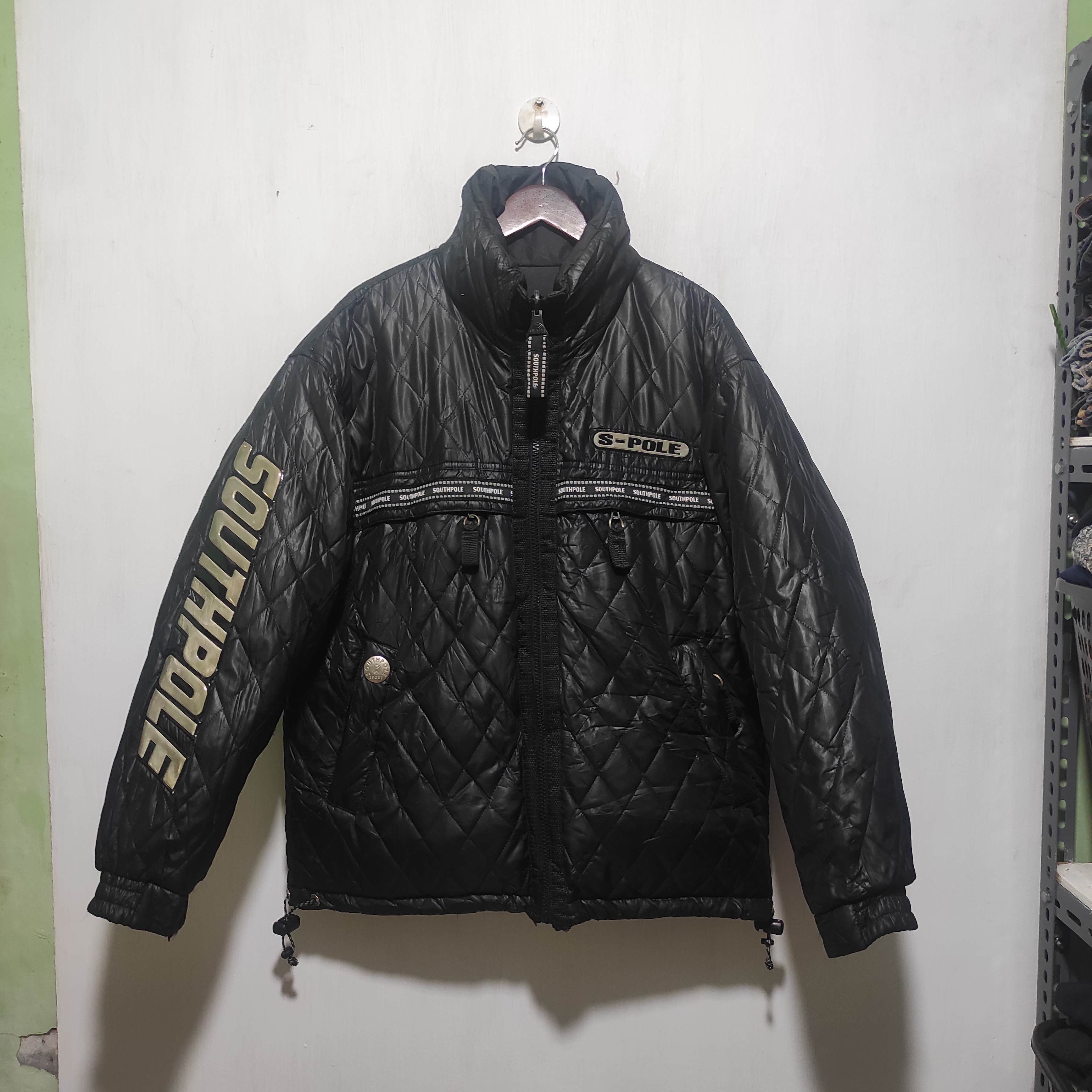image of Outdoor Life x Southpole 90's Southpole Reversible Duck Down Jacket Mens Xs Big in Black