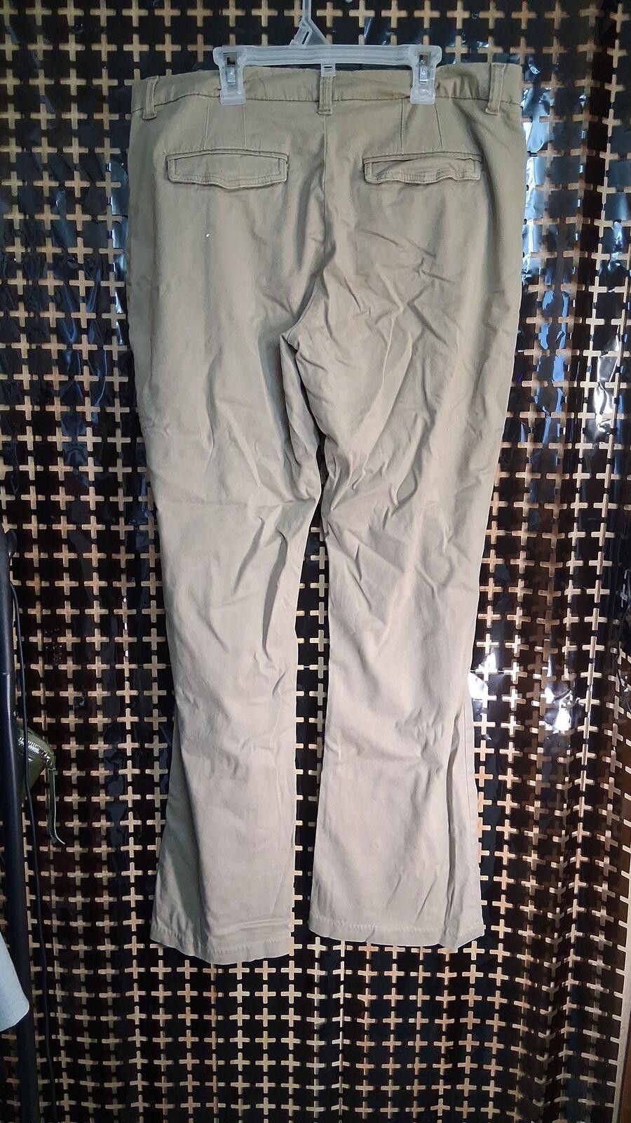 Lee Riders by Lee Khaki Pants Size 14 Long Bootcut Stretch Size ONE SIZE - 2 Thumbnail
