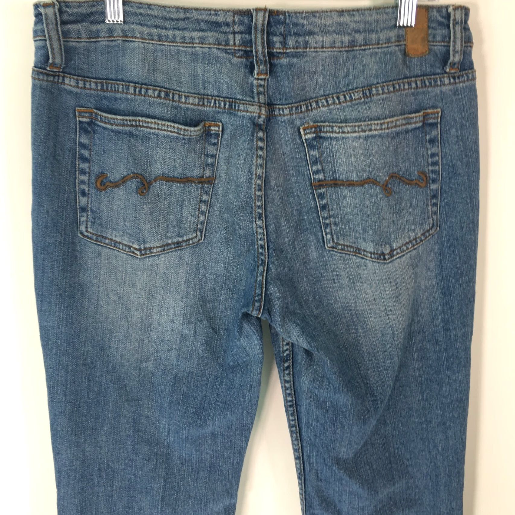 Vintage American Rag Cie Denim Jeans Womens 13S Blue 36X29 Bootcut Stretch Curvy Fit Size 34" / US 12 / IT 48 - 4 Thumbnail