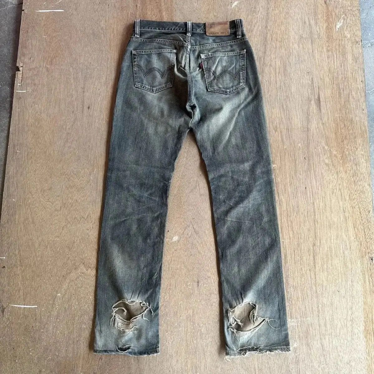 Vintage SICKS💥DISTRESSED DENIM VINTAGE EDWIN 503 JEANS MUDWASH PANT Size US 29 - 12 Thumbnail