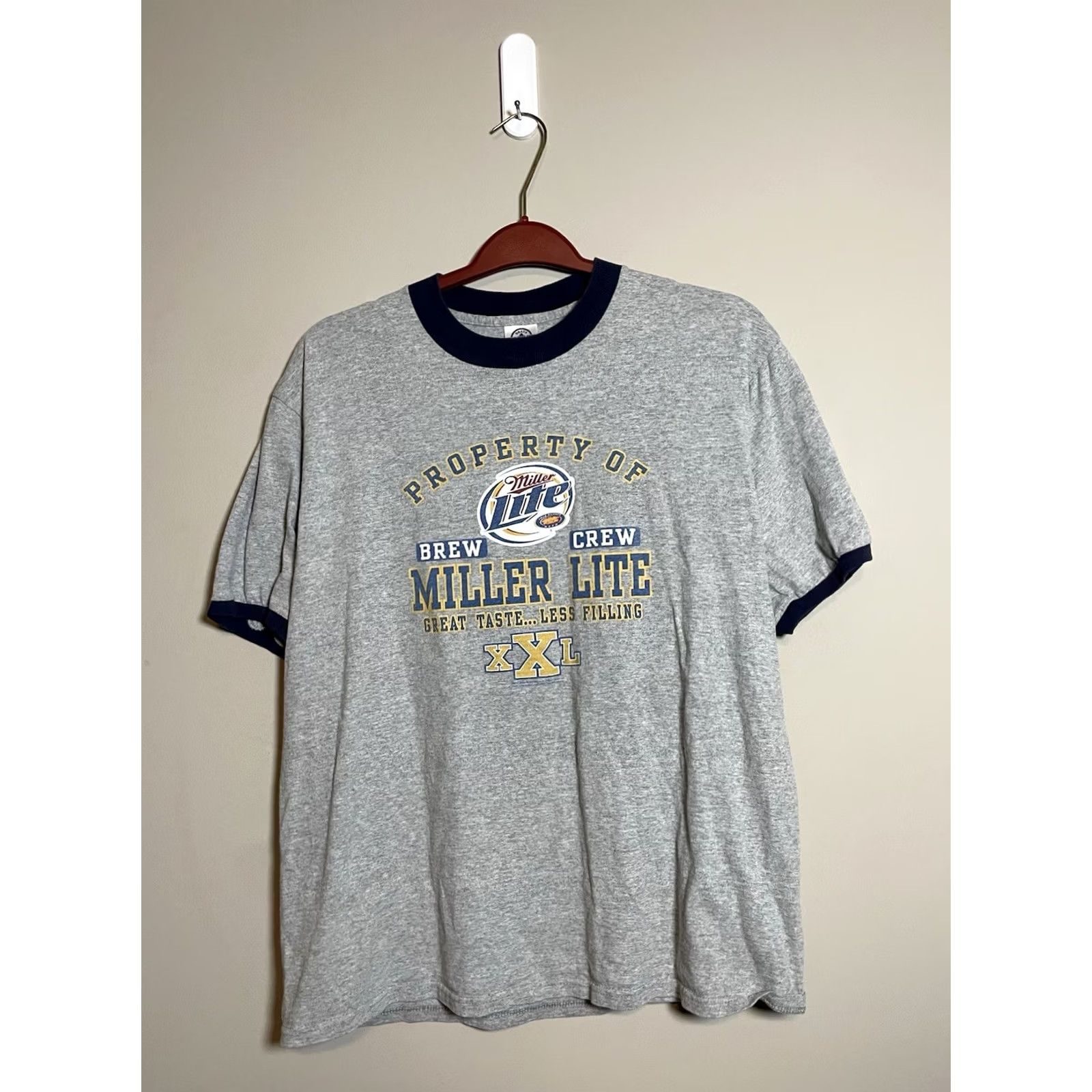 Vintage VINTAGE Miller Lite Brew Crew Graphic Short Sleeve T-Shirt Gray L Size US L / EU 52-54 / 3 - 2 Thumbnail