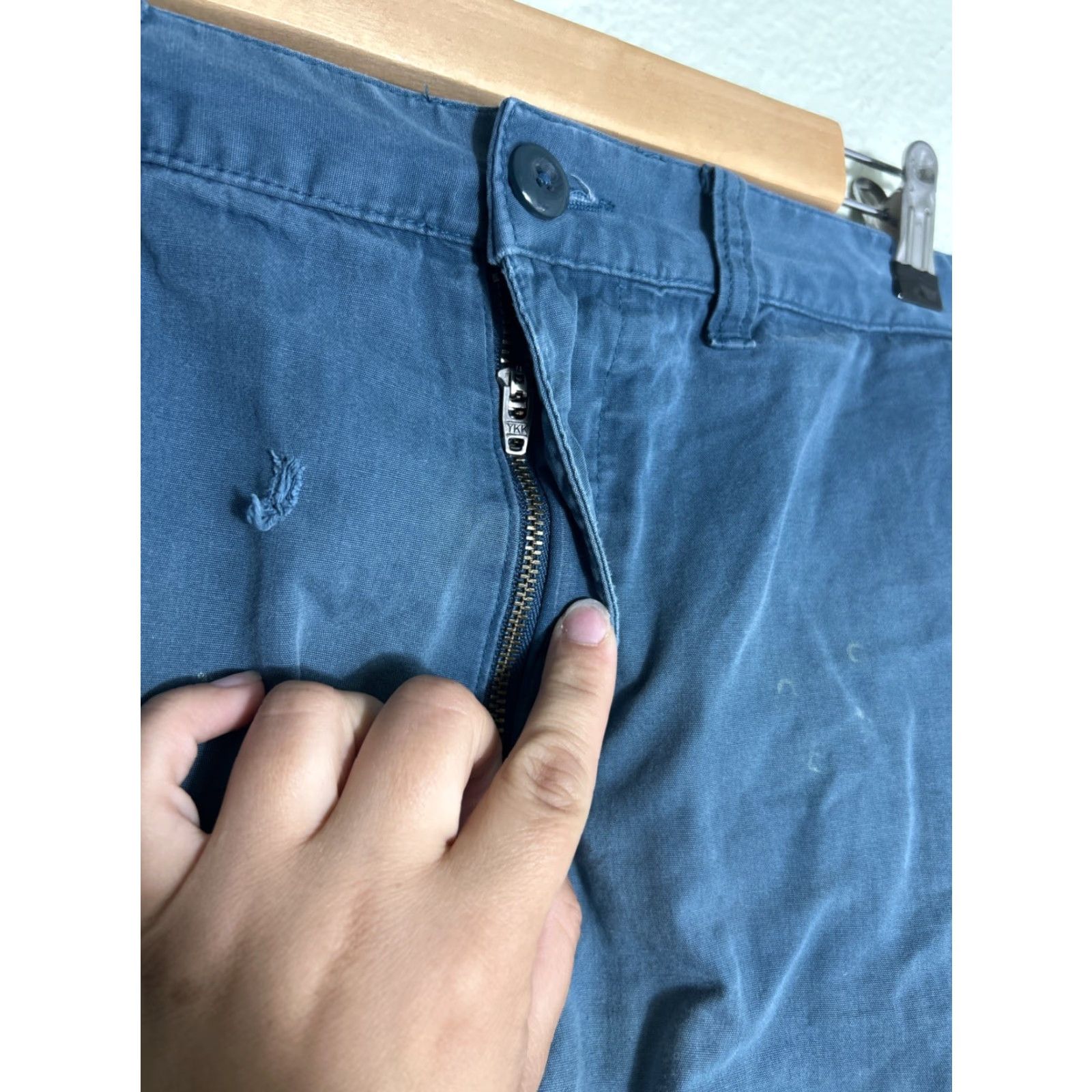 Patagonia Patagonia Organic Cotton Blue Chino Shorts 32x8 Small Hole Stains Mens Size US 32 / EU 48 - 6 Thumbnail