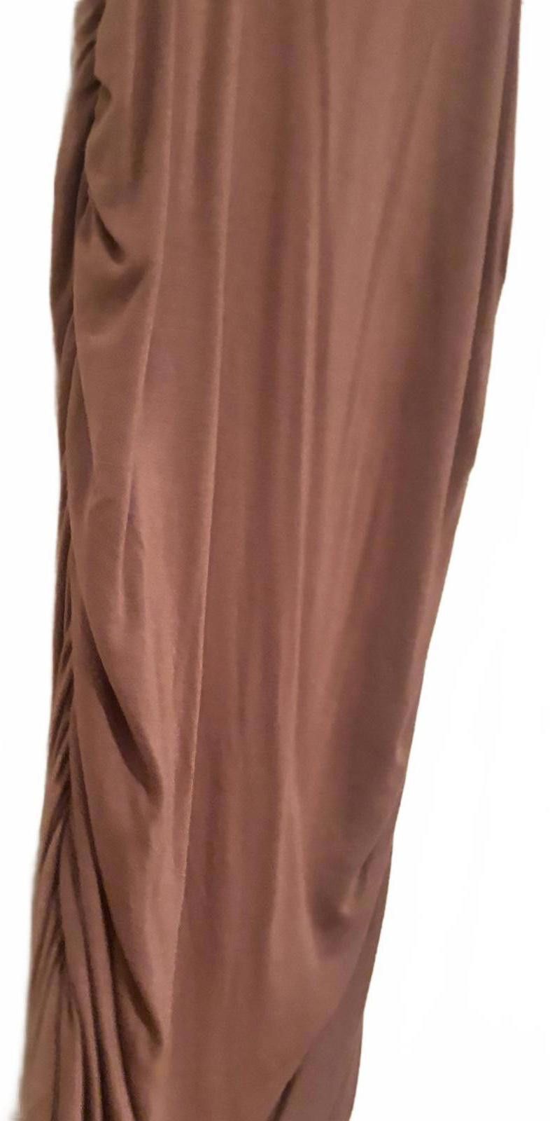 Hex Antistyle Sleeveless Mauve Casual Dress with Side Ruching Size M / US 6-8 / IT 42-44 - 3 Thumbnail