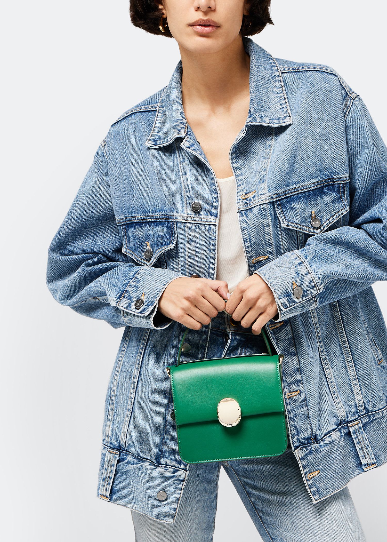 Chloe o1loc1c1024 Penelope Small Top Handle Bag in Green Size ONE SIZE - 2 Thumbnail