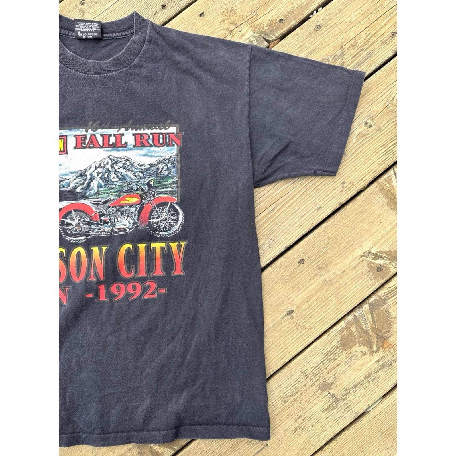 Harley Davidson VINTAGE Harley-Davidson T Shirt XL USA Single Stitch Biker 90s Black Size US XL / EU 56 / 4 - 4 Thumbnail