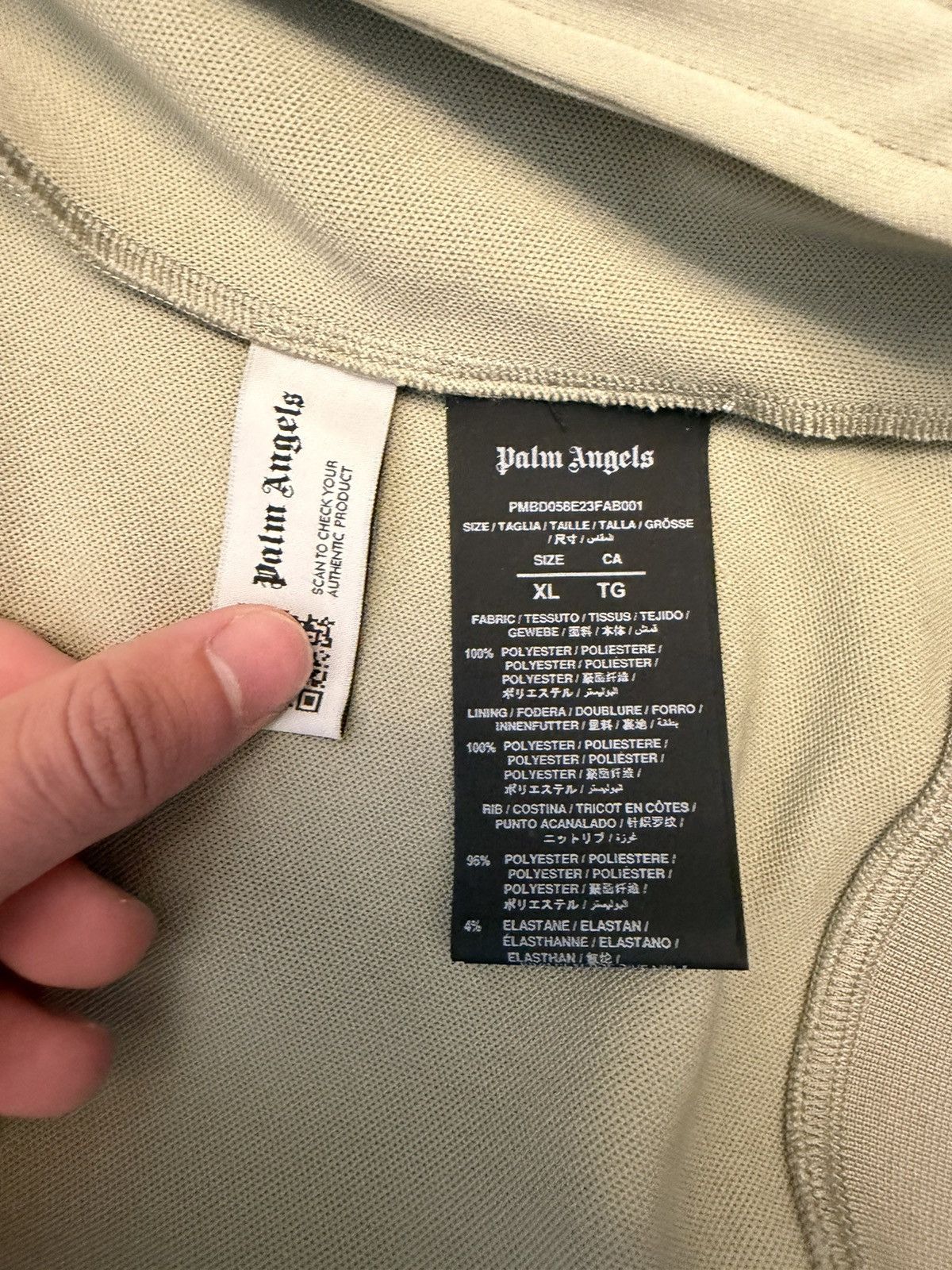 Palm Angels Palm Angels Track Zip Beige New Collections Size US XL / EU 56 / 4 - 6 Thumbnail