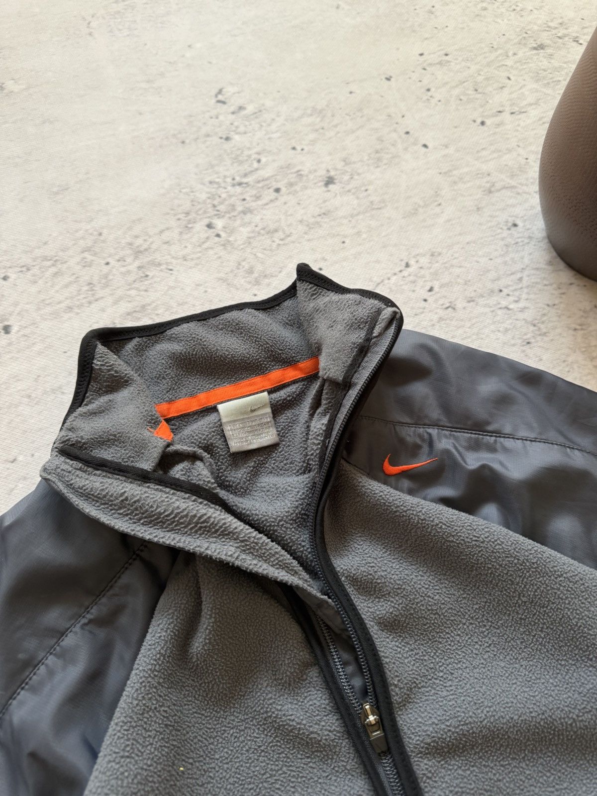 Nike × Vintage NIKE TEDDY FLEECE VINTAGE 00s y2k ZIP HOODIE BASIC LOGO Size US L / EU 52-54 / 3 - 5 Thumbnail