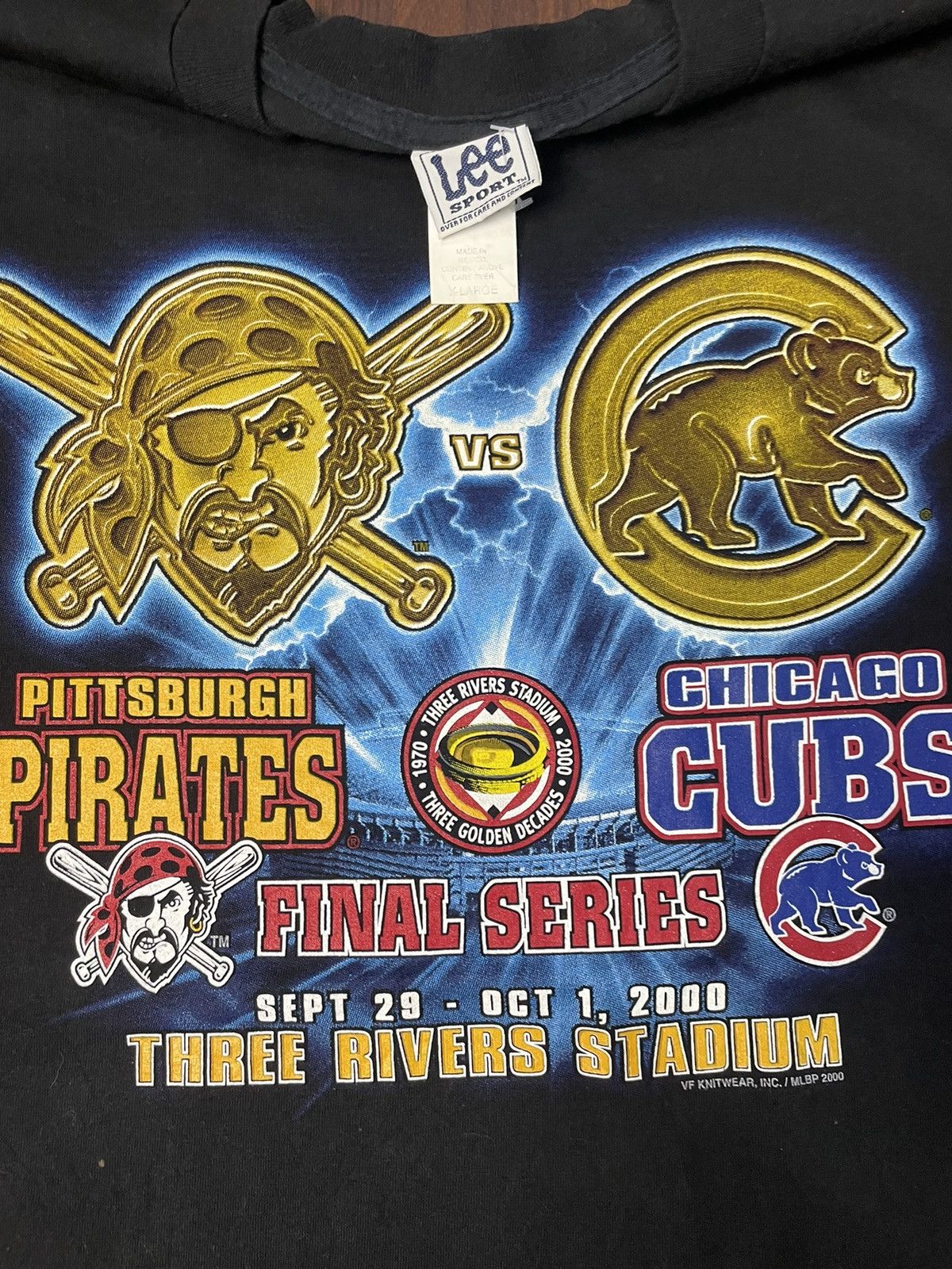 MLB × Salem Sportswear × Vintage Vintage MLB Pirates Vs Cubs Shirt Size US XL / EU 56 / 4 - 4 Thumbnail