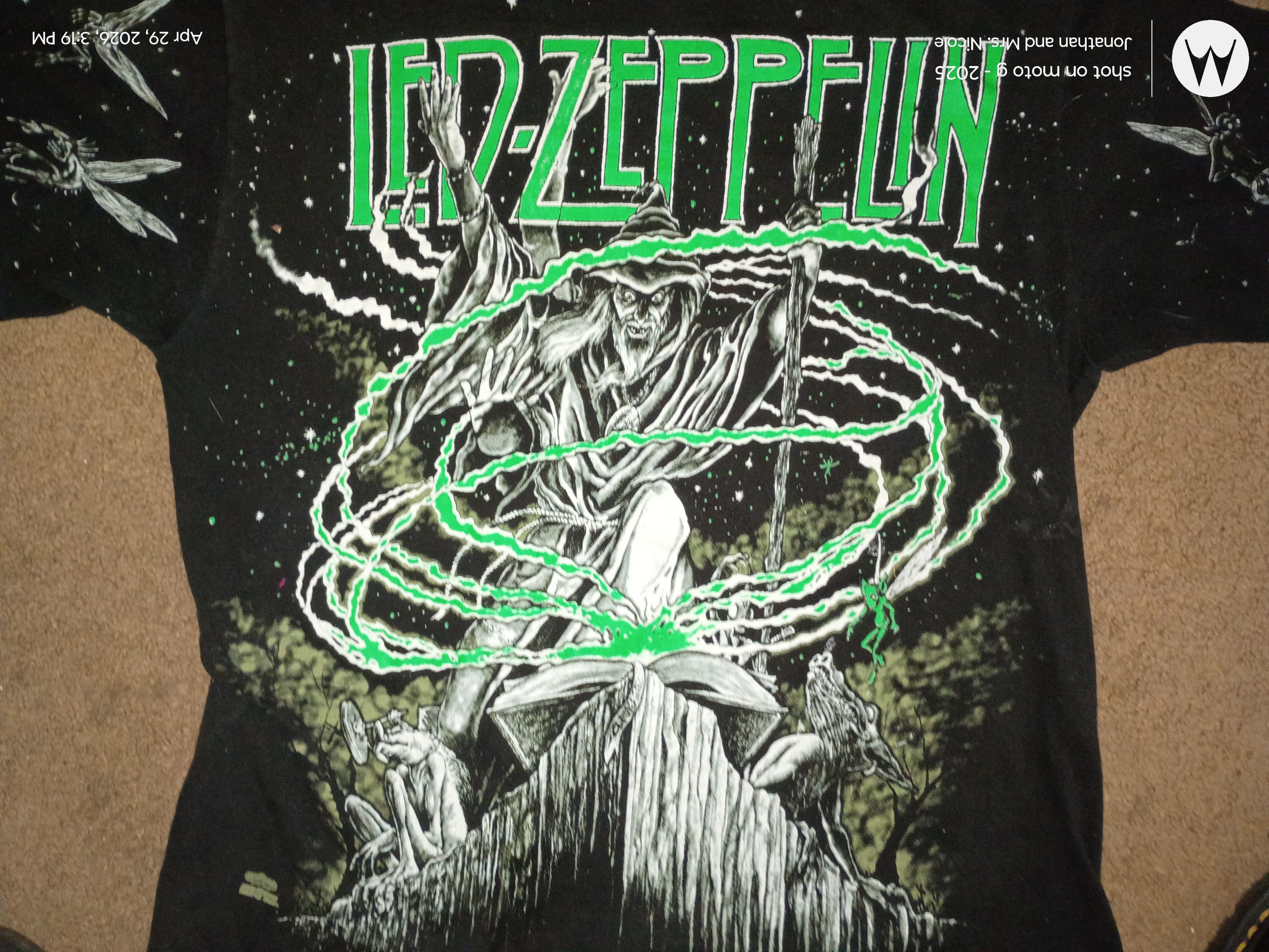 Led Zeppelin Vintage original led Zeppelin tour t-shirt wizard logo large Size US L / EU 52-54 / 3 - 6 Thumbnail