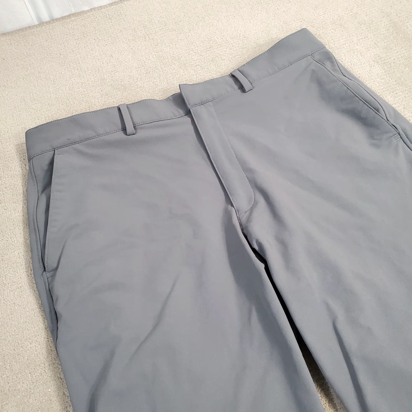Under Armour Under Armour Storm Pants Mens 36x30 Gray Windbreaker Waterproof Outdoors Logo Pants Mens Gray Styled Pockets Logo 90s? Size US 36 / EU 52 - 2 Thumbnail