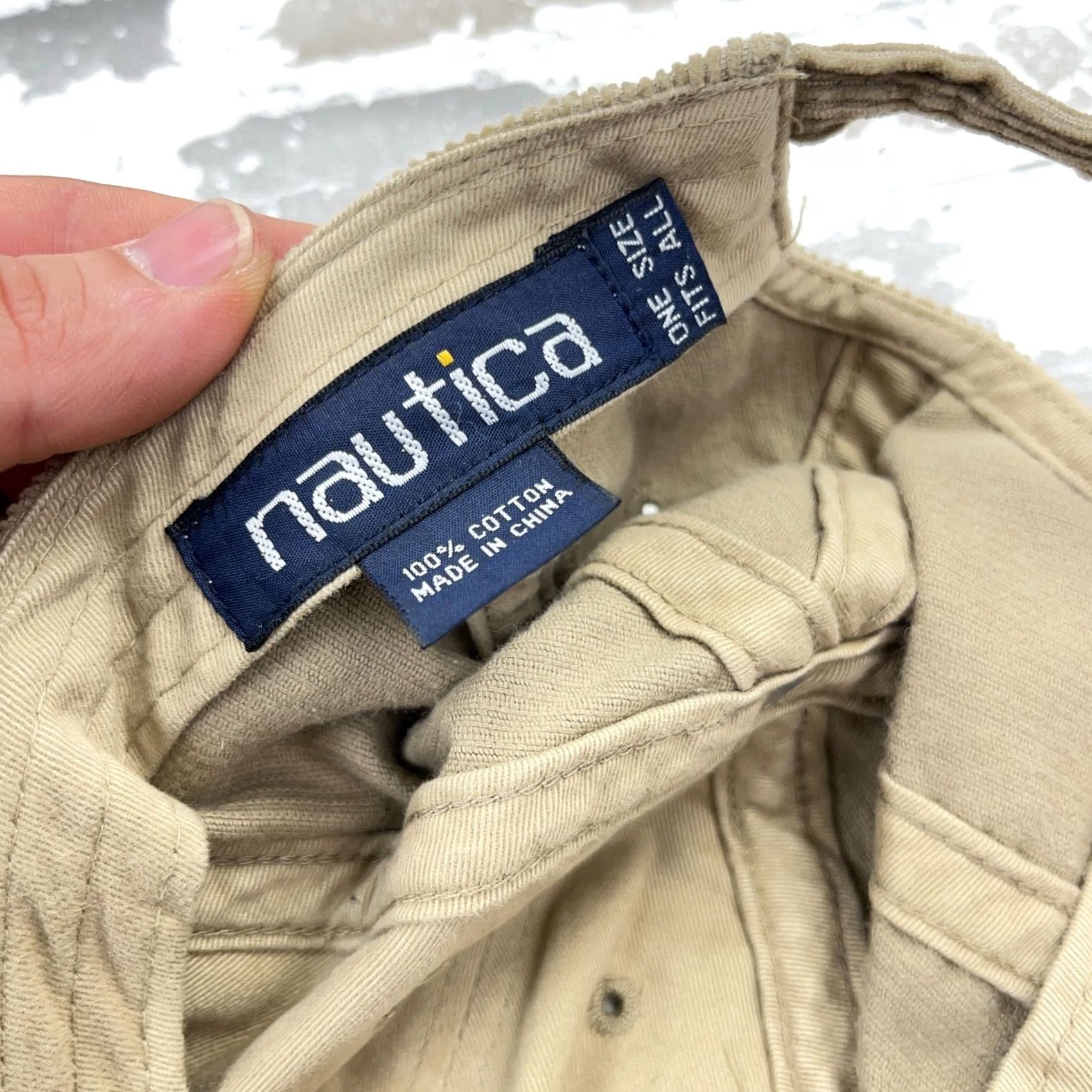 Nautica Nautica Trucker Hat - Corduroy Strap Baseball Golf Dad Mens Adult Brown Casual Size ONE SIZE - 7 Thumbnail