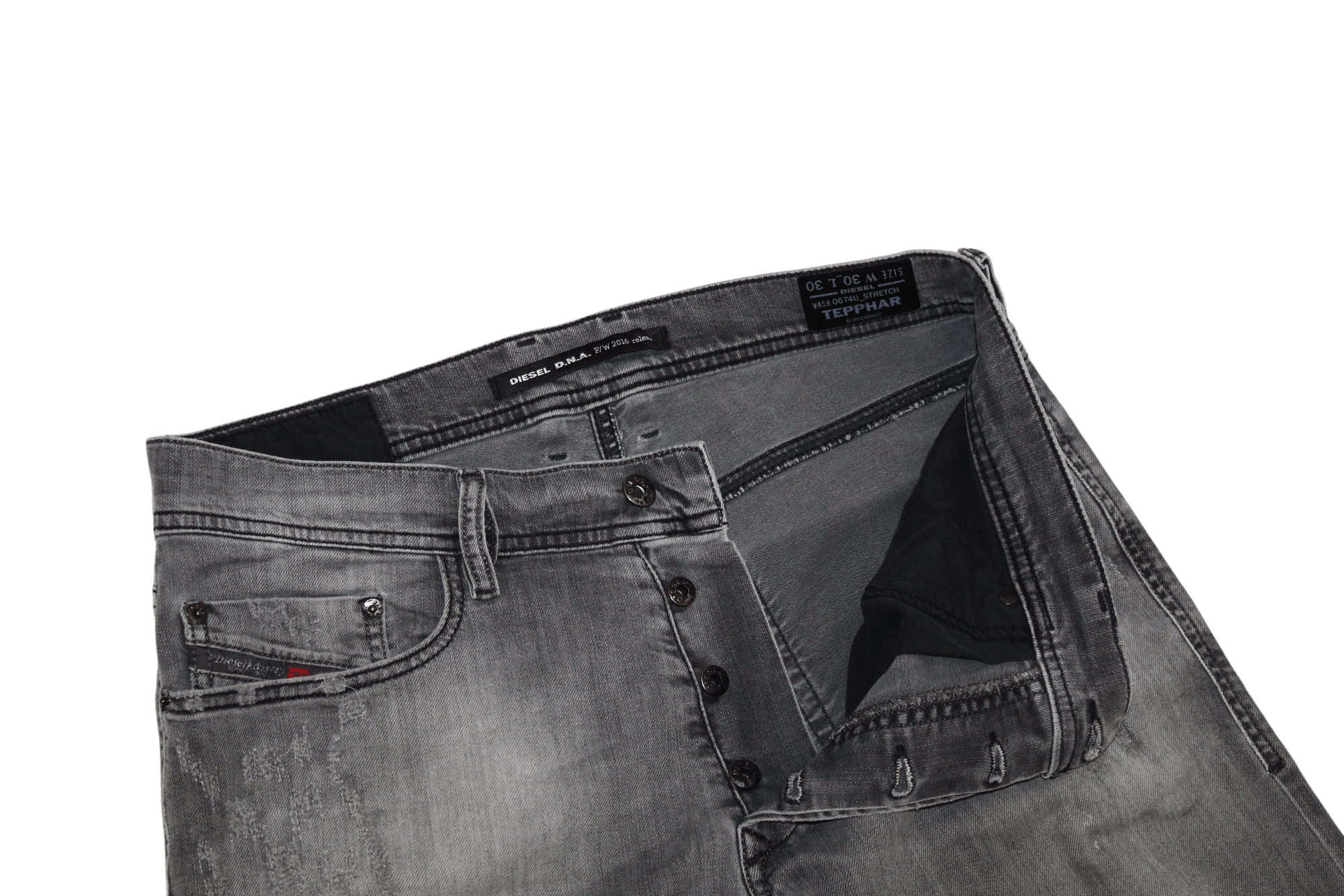 Diesel Diesel D.N.A. F/W 2016 Tepphar 0674U_Stretch Slim-Carrot Size US 30 / EU 46 - 5 Thumbnail
