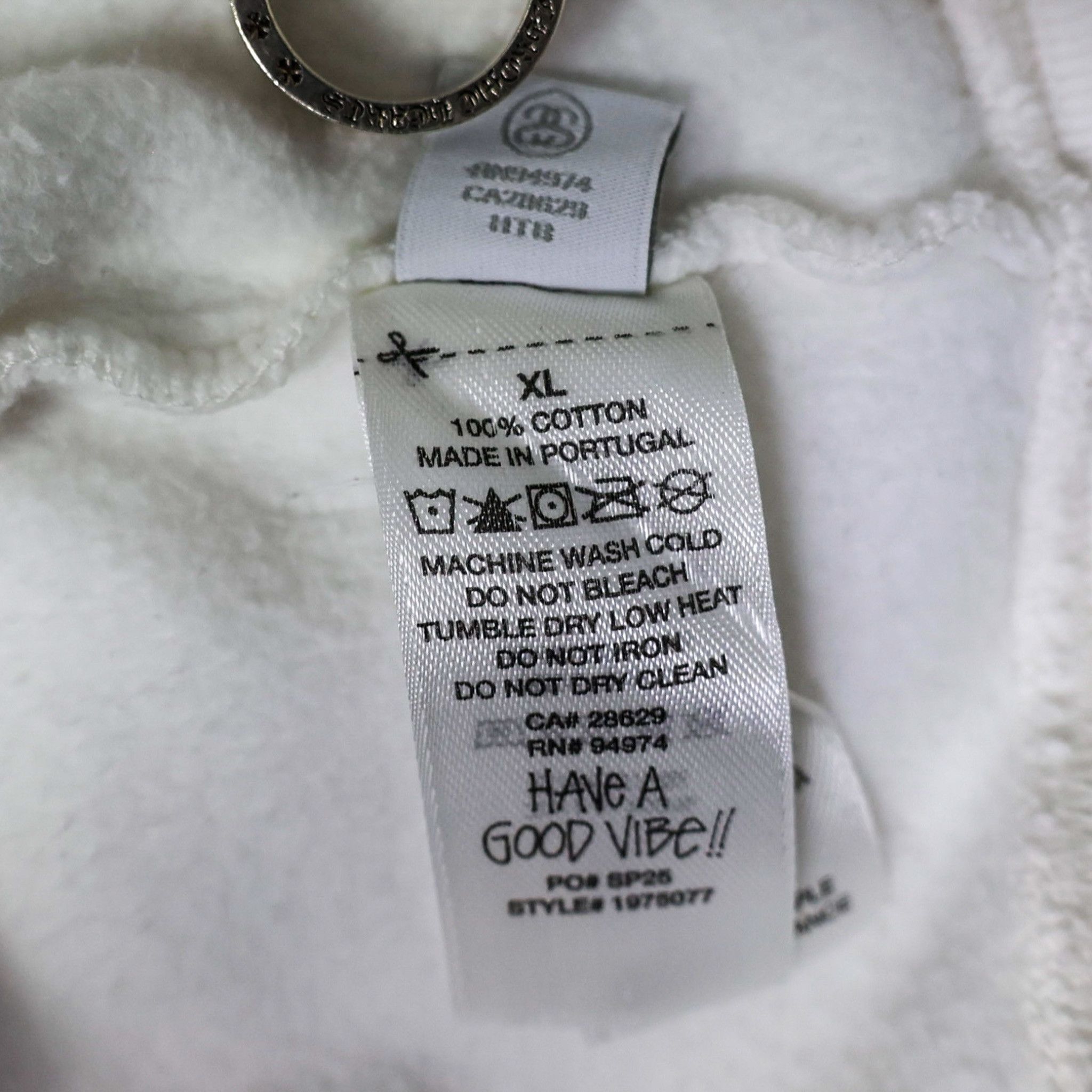 Stussy Stussy White Pigment Dyed Dice Hoodie Zip Up Size US XL / EU 56 / 4 - 7 Thumbnail