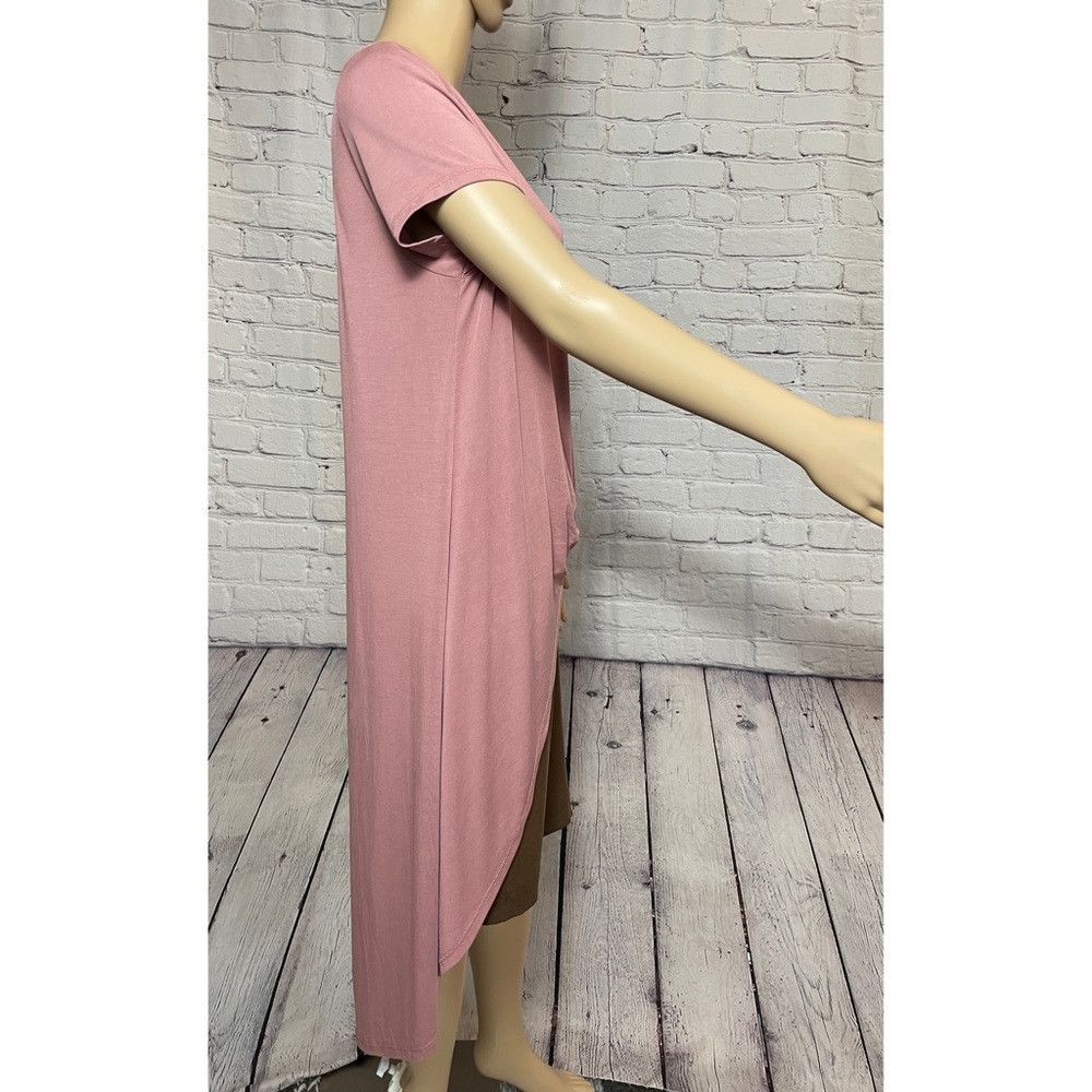 Other The Line Of Style Hi-Low Short Sleeve Pink Top Size L Size L / US 10 / IT 46 - 4 Thumbnail