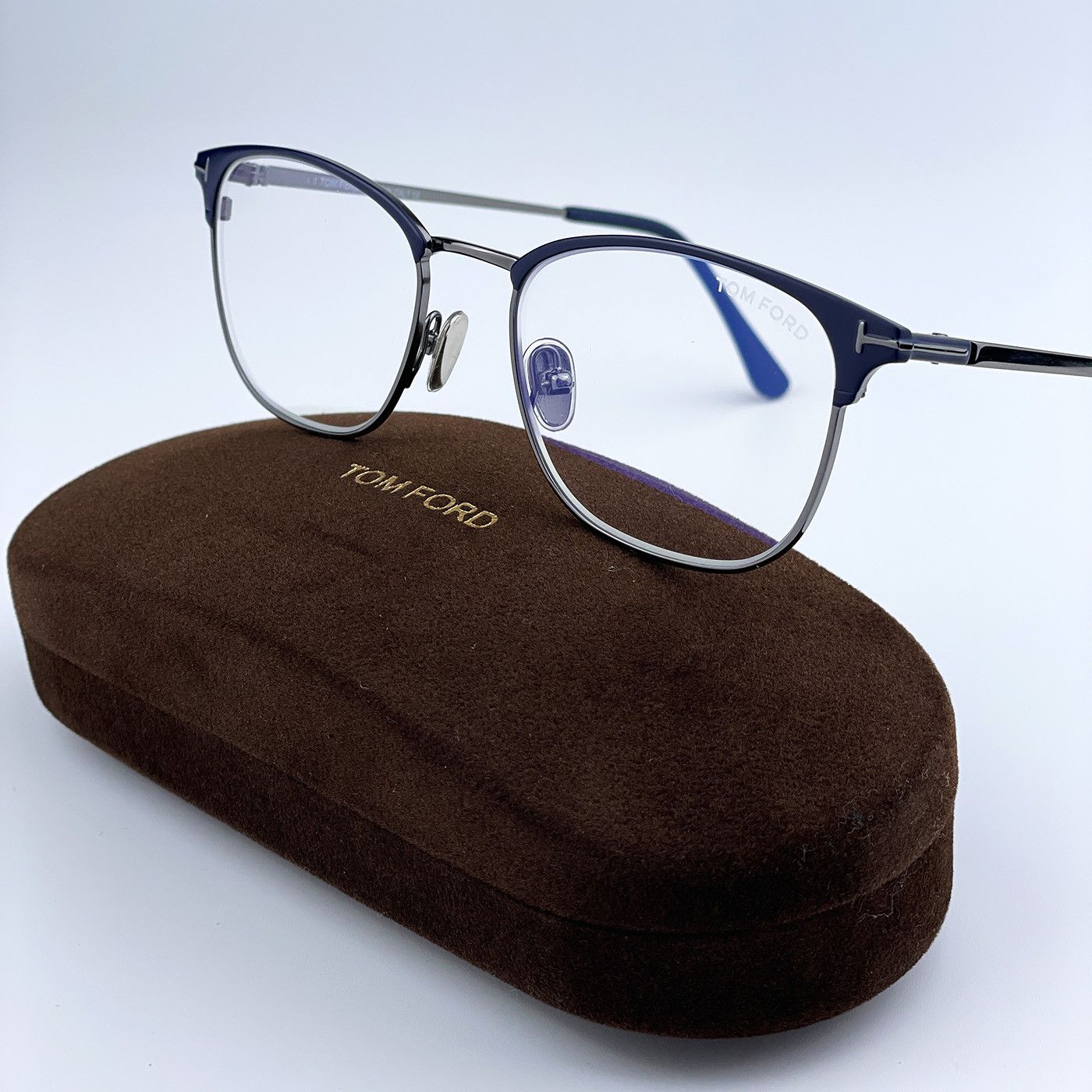 Tom Ford NEW Tom Ford FT5750-B 091 Unisex Square Eyeglasses Size ONE SIZE - 3 Thumbnail
