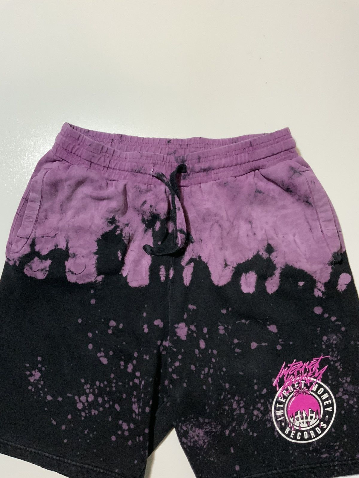 Other Internet Money Records Tie Dye Fleece Graphic Sweat Shorts Size US 34 / EU 50 - 6 Thumbnail