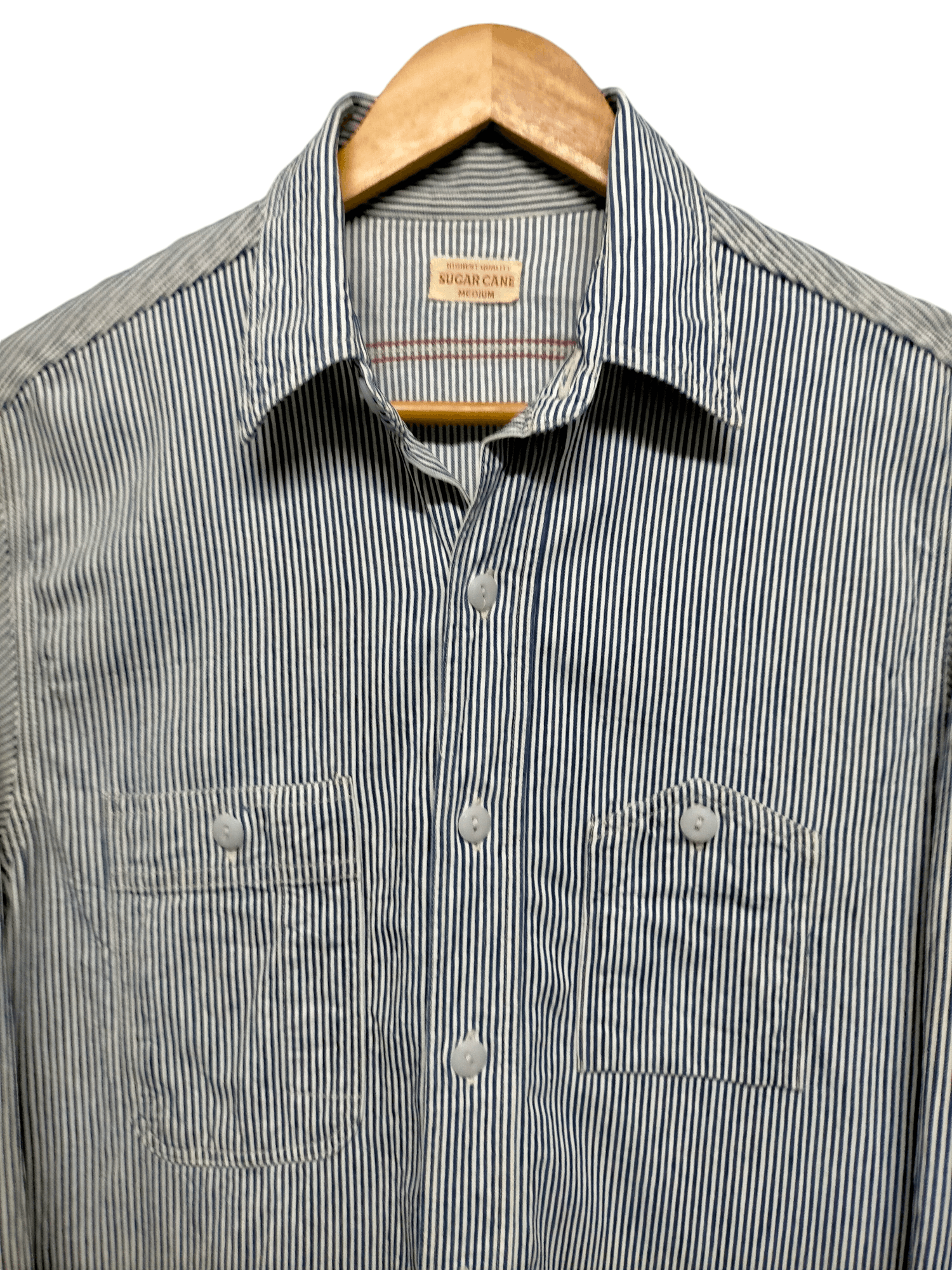 Sugar Cane × Toyo Enterprises × Vintage Sugar Cane Toyo Enterprise Hickory Denim Button Ups Shirt Size US M / EU 48-50 / 2 - 5 Thumbnail