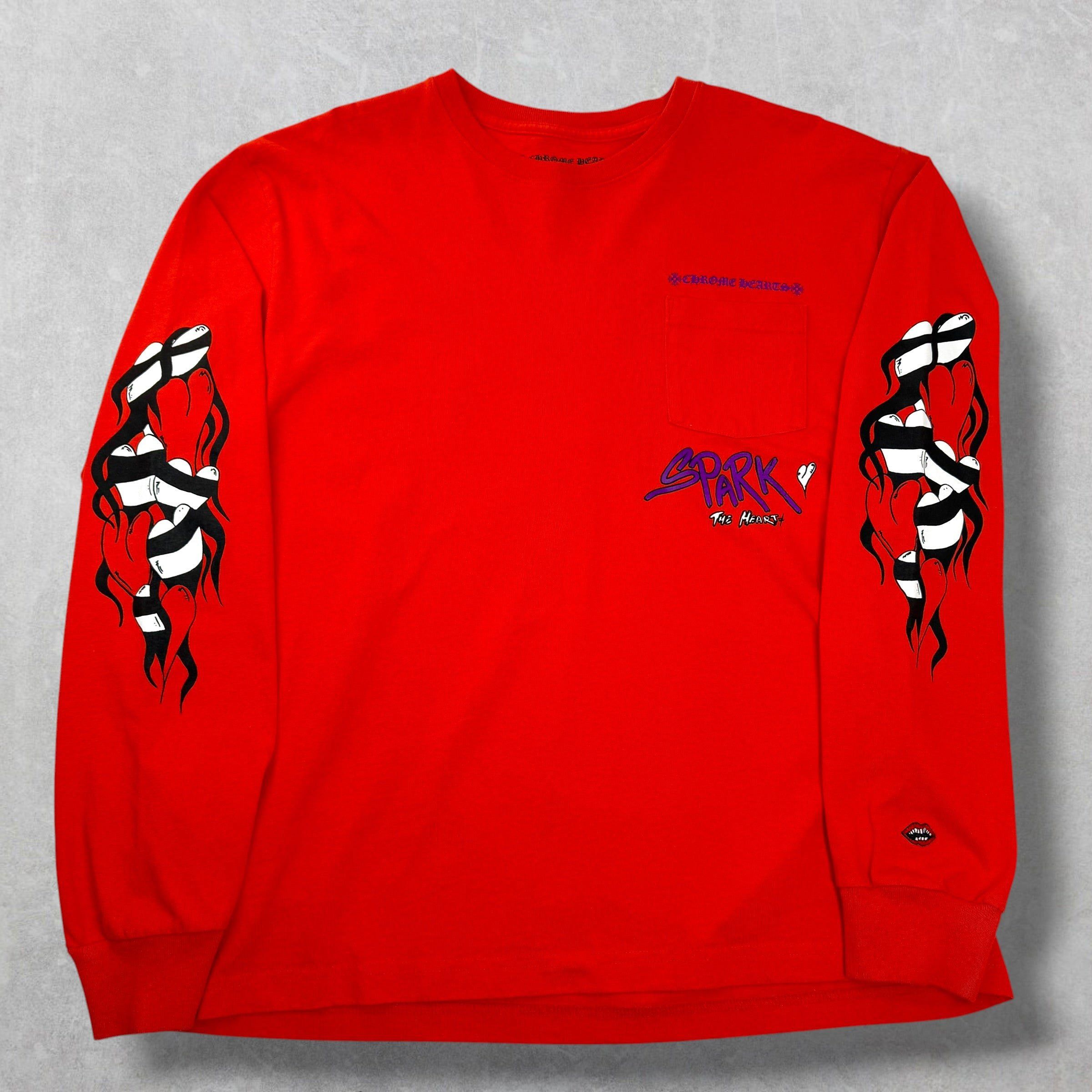Chrome Hearts Chrome Hearts Matty Boy 'Sick Heart' Long Sleeve XXL Size US XXL / EU 58 / 5 - 1 Thumbnail
