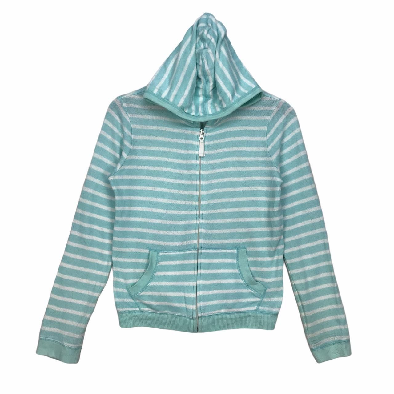 Gap Vtg GAP KIDS Zip Up Striped Hoodie Sweater Streetwear Size US XXS / EU 40 - 1 Thumbnail