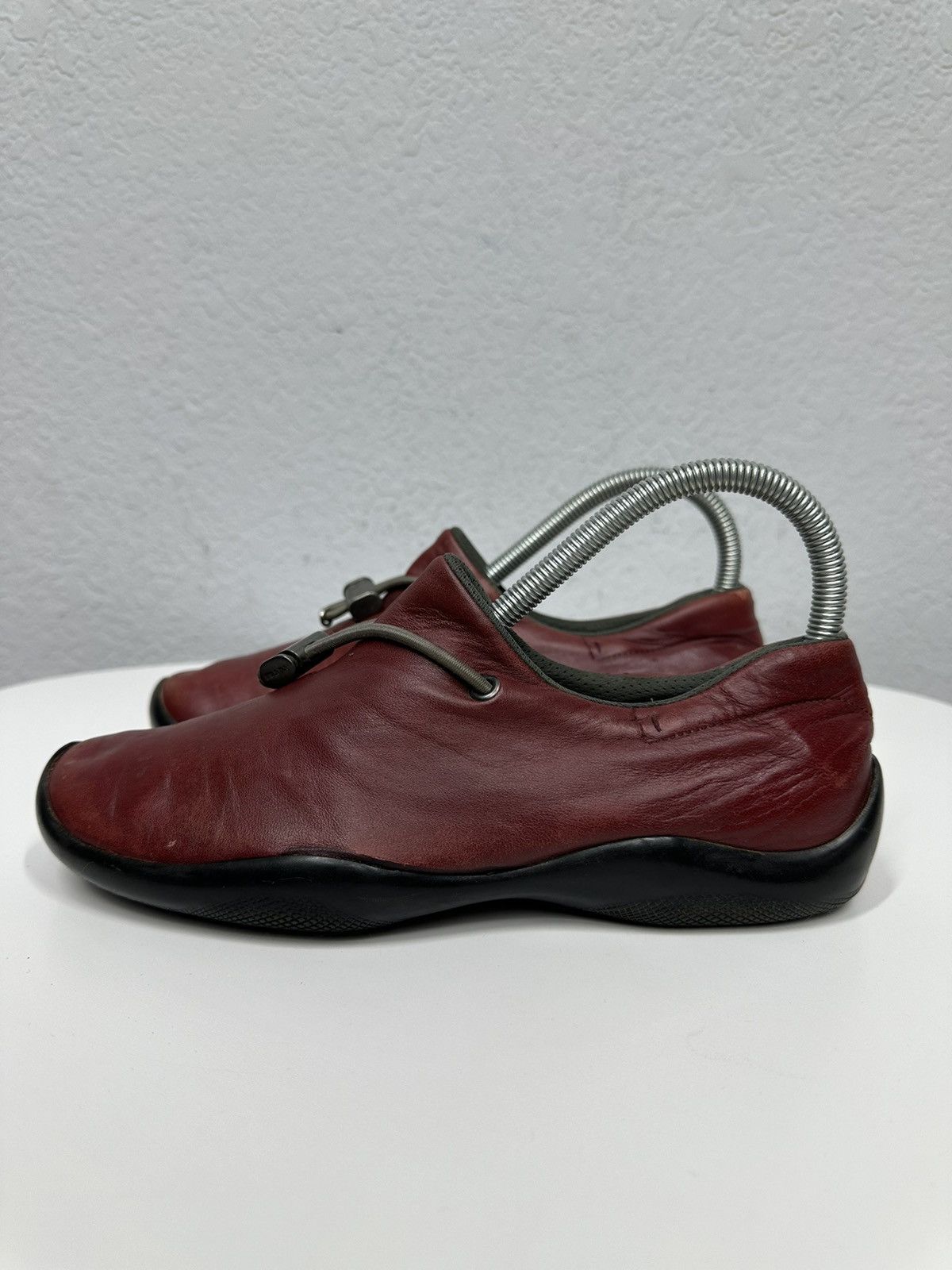 Prada Vintage Sneakers Prada Leather Ankle Y2k Boots Opium Japan Size US 7.5 / IT 37.5 - 7 Thumbnail