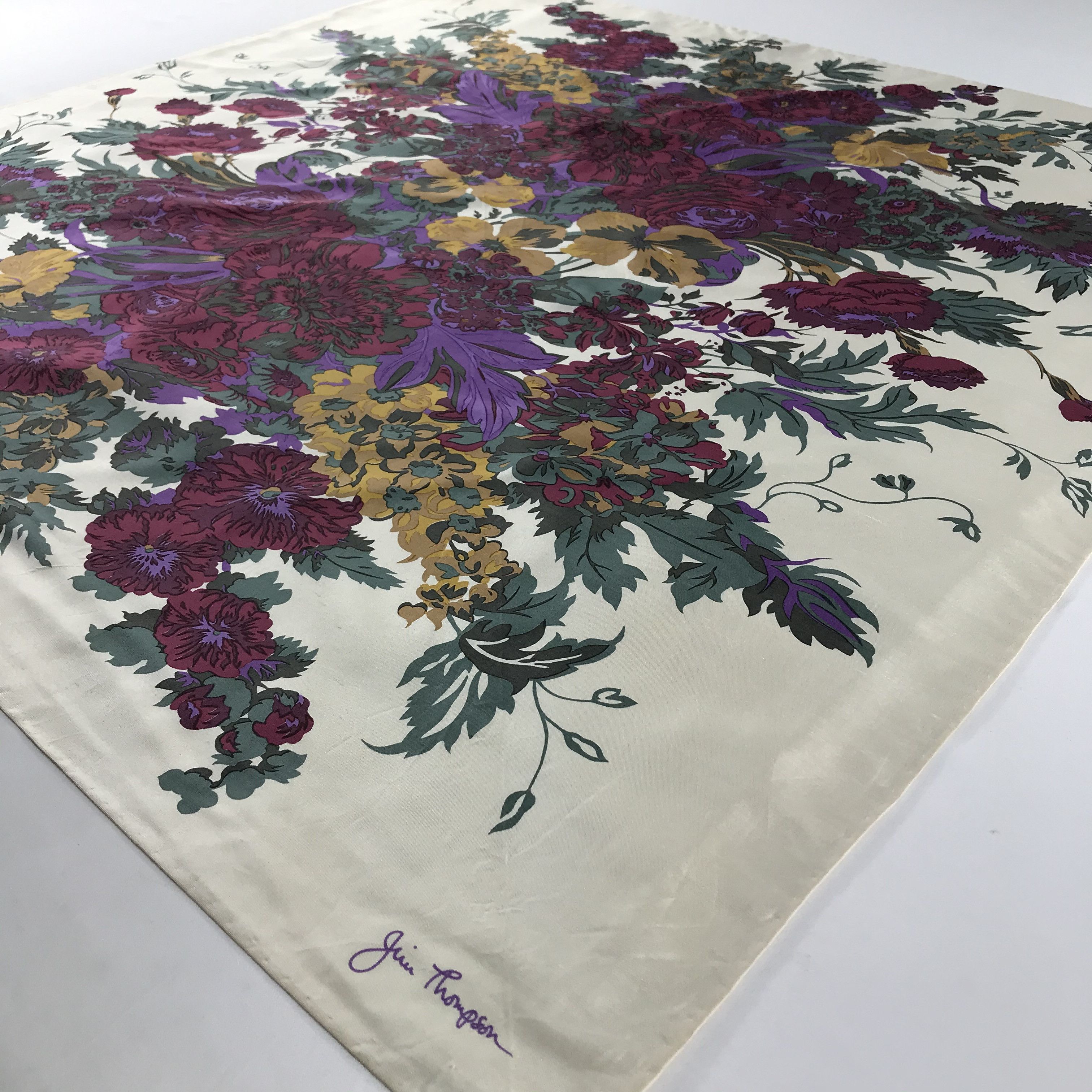 Jim Thompson Vintage Jim Thompson Silk Scarf Size ONE SIZE - 3 Thumbnail