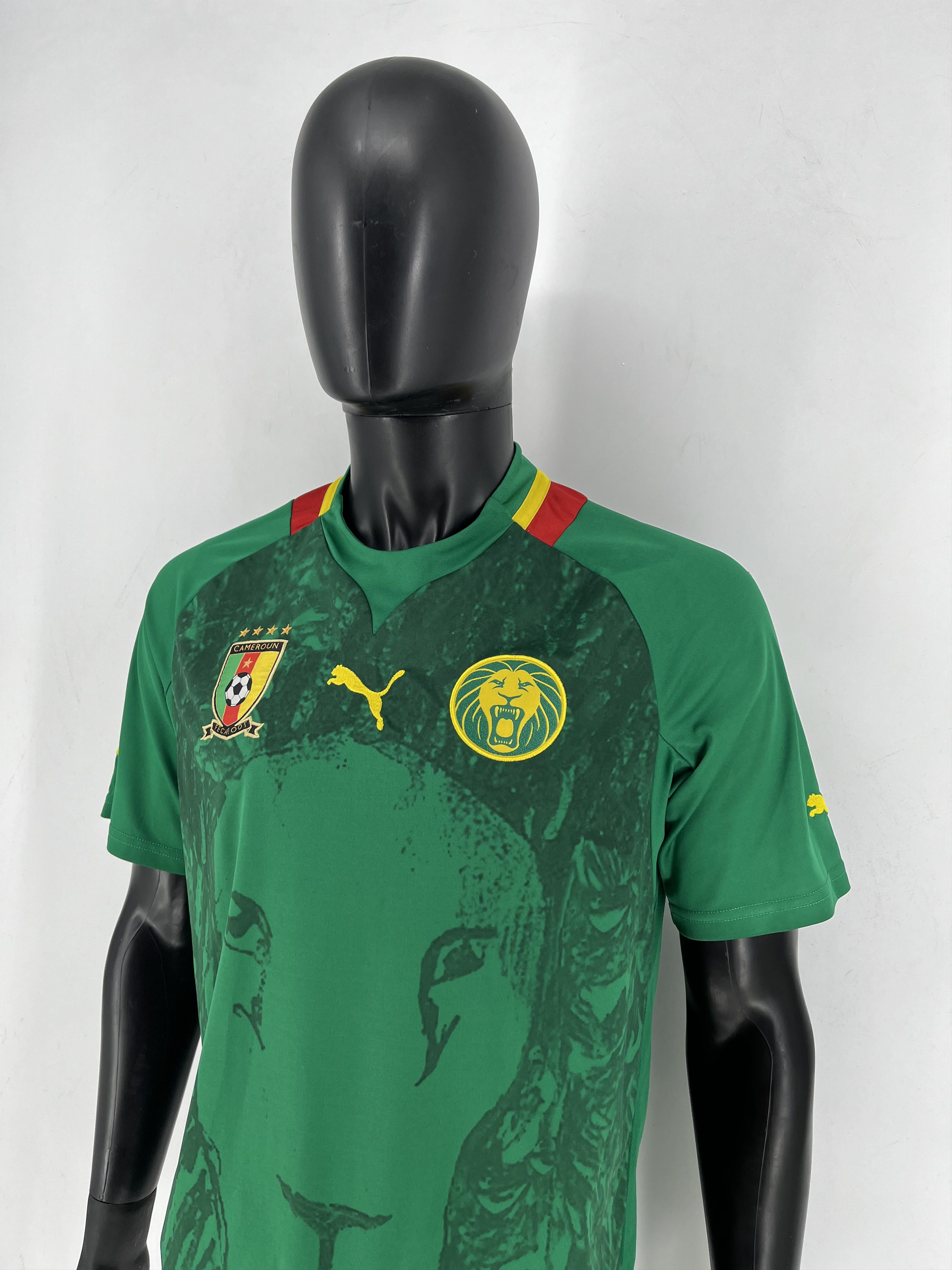 Puma CAMEROON 2012 2013 NATIONAL TEAM HOME FOOTBALL SHIRT SOCCER Size US L / EU 52-54 / 3 - 9 Thumbnail