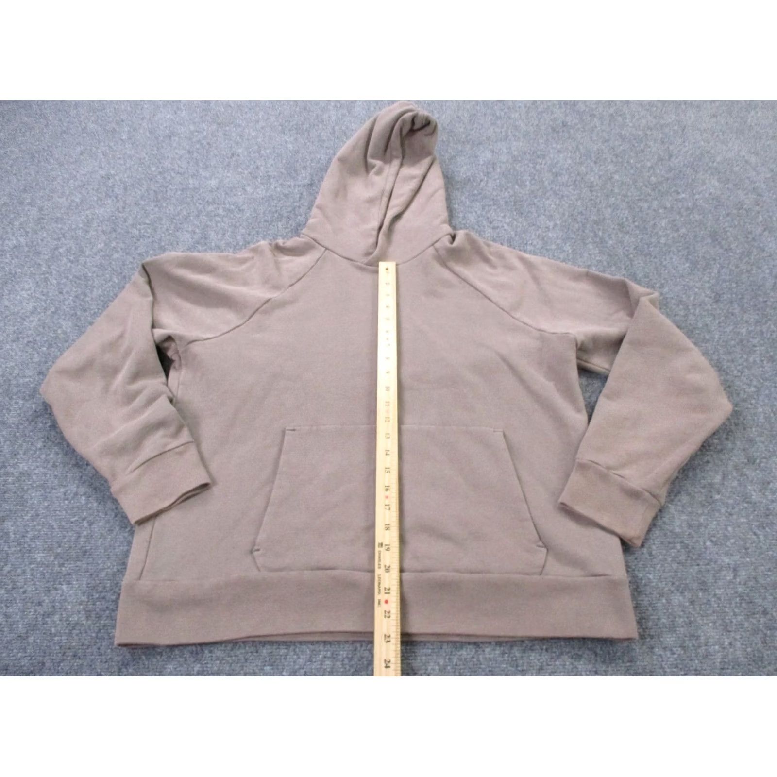 Everlane Everlane Hoodie Sweatshirt Mens L Brown Logo Hooded Pockets Pullover Casual Work Outdoor Knit Cotton Size US L / EU 52-54 / 3 - 3 Thumbnail