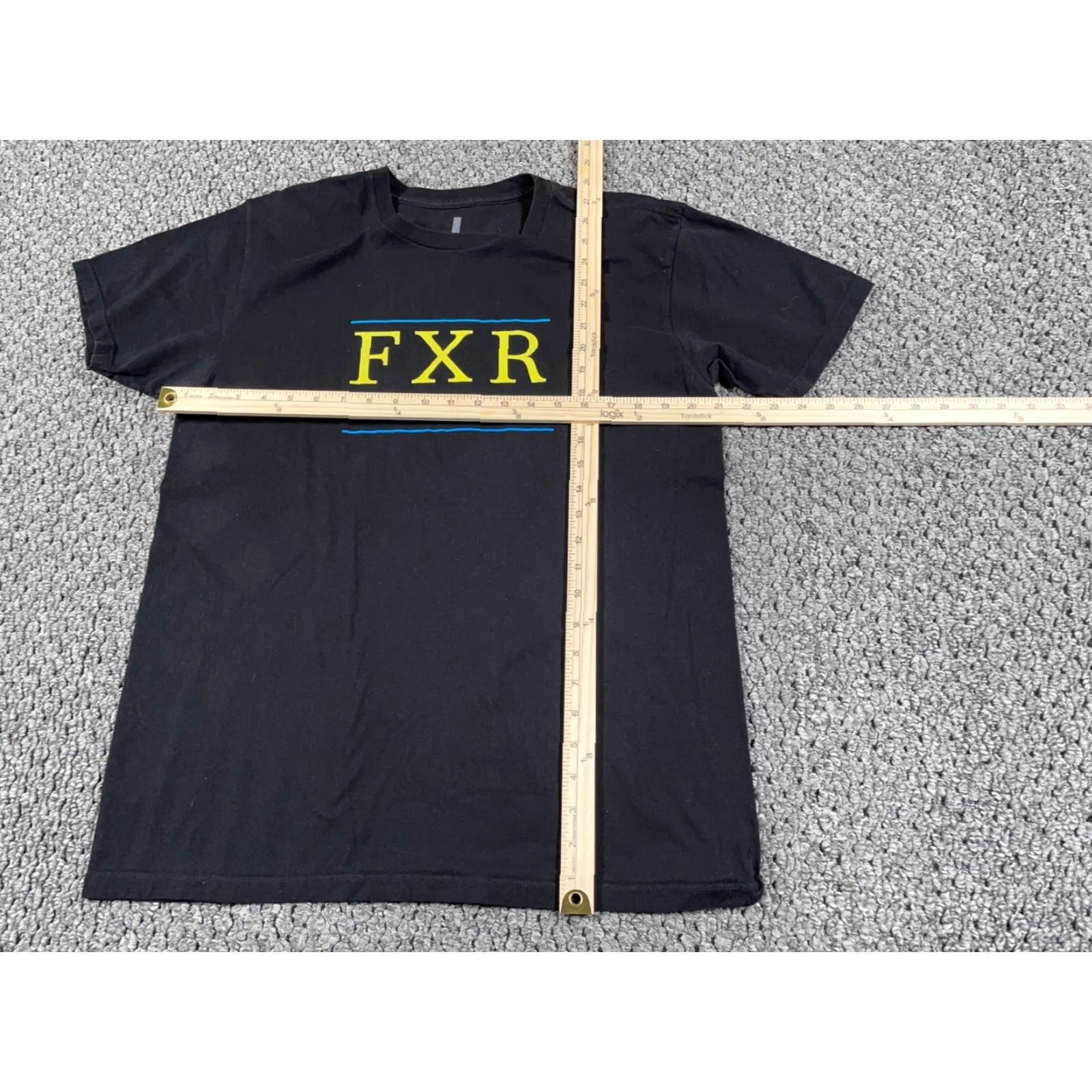 Fox Racing VINTAGE FOX Racing Logo Tee Adult Large Black Yellow Motocross Retro Size US L / EU 52-54 / 3 - 6 Thumbnail