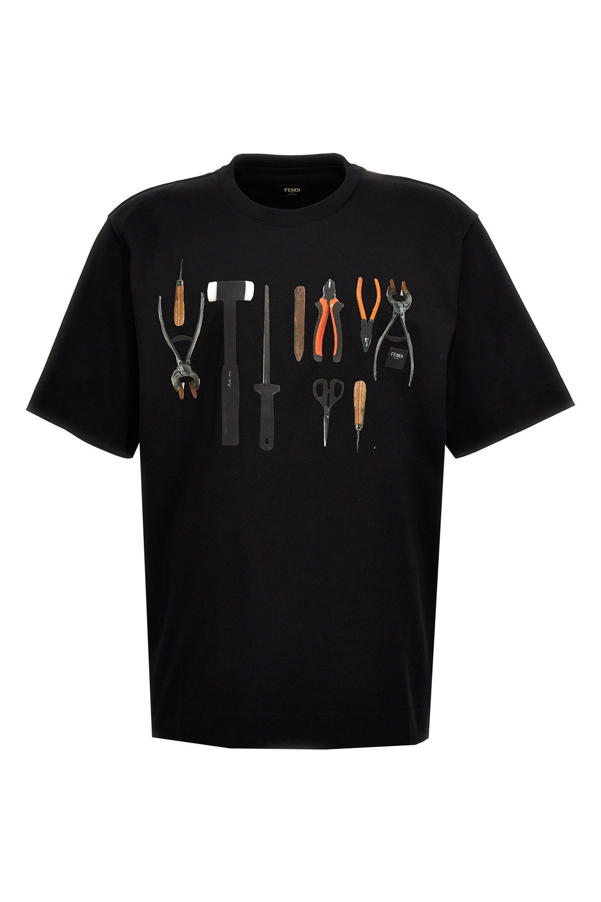 image of 'Fendi Tools' T-Shirt in Black, Men's (Size Medium)