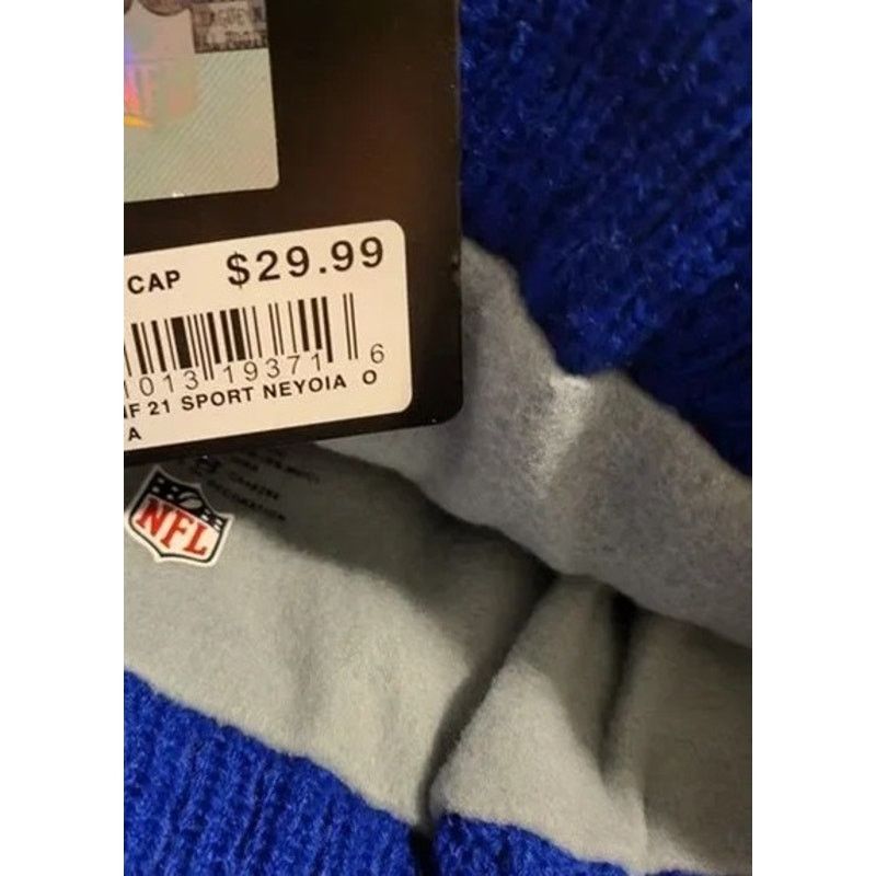 Other NWT Buffalo Bills Pom Knit Beanie Fleece Lining OSFA Unisex Size ONE SIZE - 6 Thumbnail