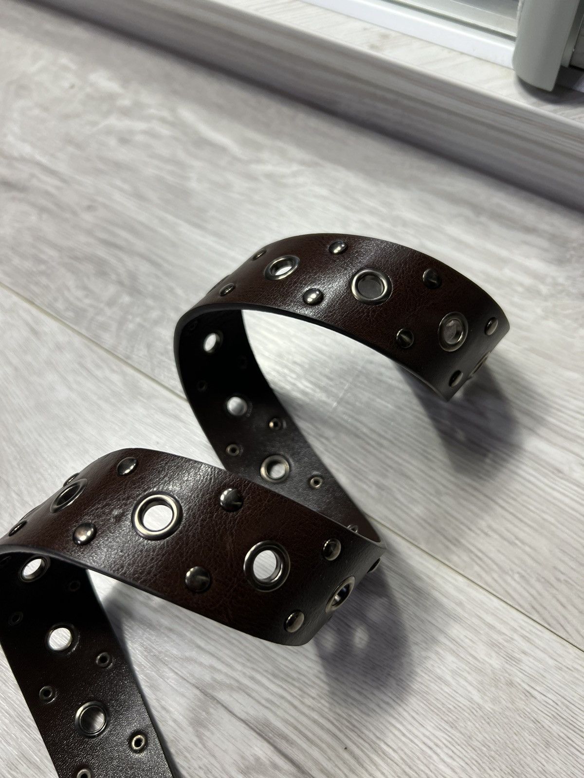 Vintage Vintage Avant Garde Brown Belt Y2K Style Size ONE SIZE - 4 Thumbnail