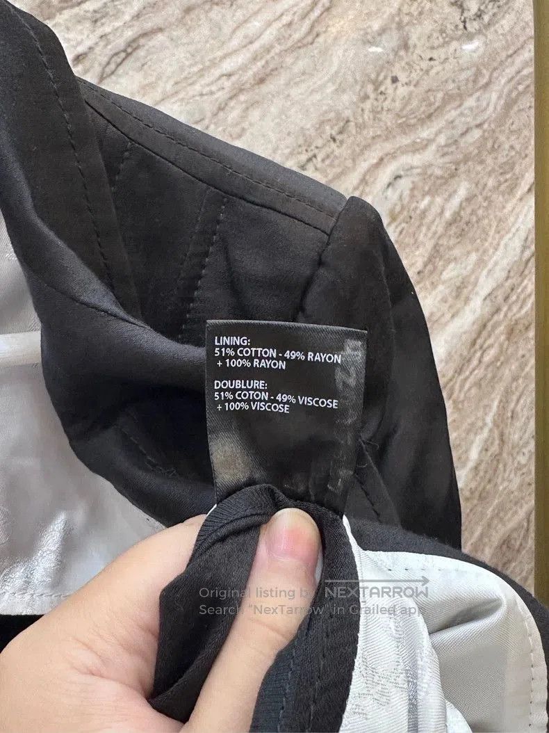 Ann Demeulemeester Ann Demeulemeester Silk Black Double. Size US M / EU 48-50 / 2 - 5 Thumbnail
