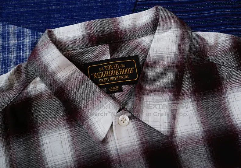Neighborhood Neighborhood Ombre Plaid Short Sleeve Shirt - Kimura Takuy Size US L / EU 52-54 / 3 - 4 Thumbnail