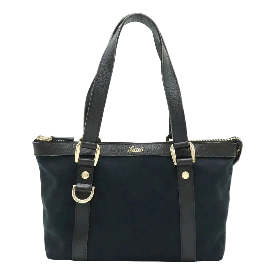 Gucci Black GG canvas mini tote bag Size ONE SIZE - 1 Thumbnail