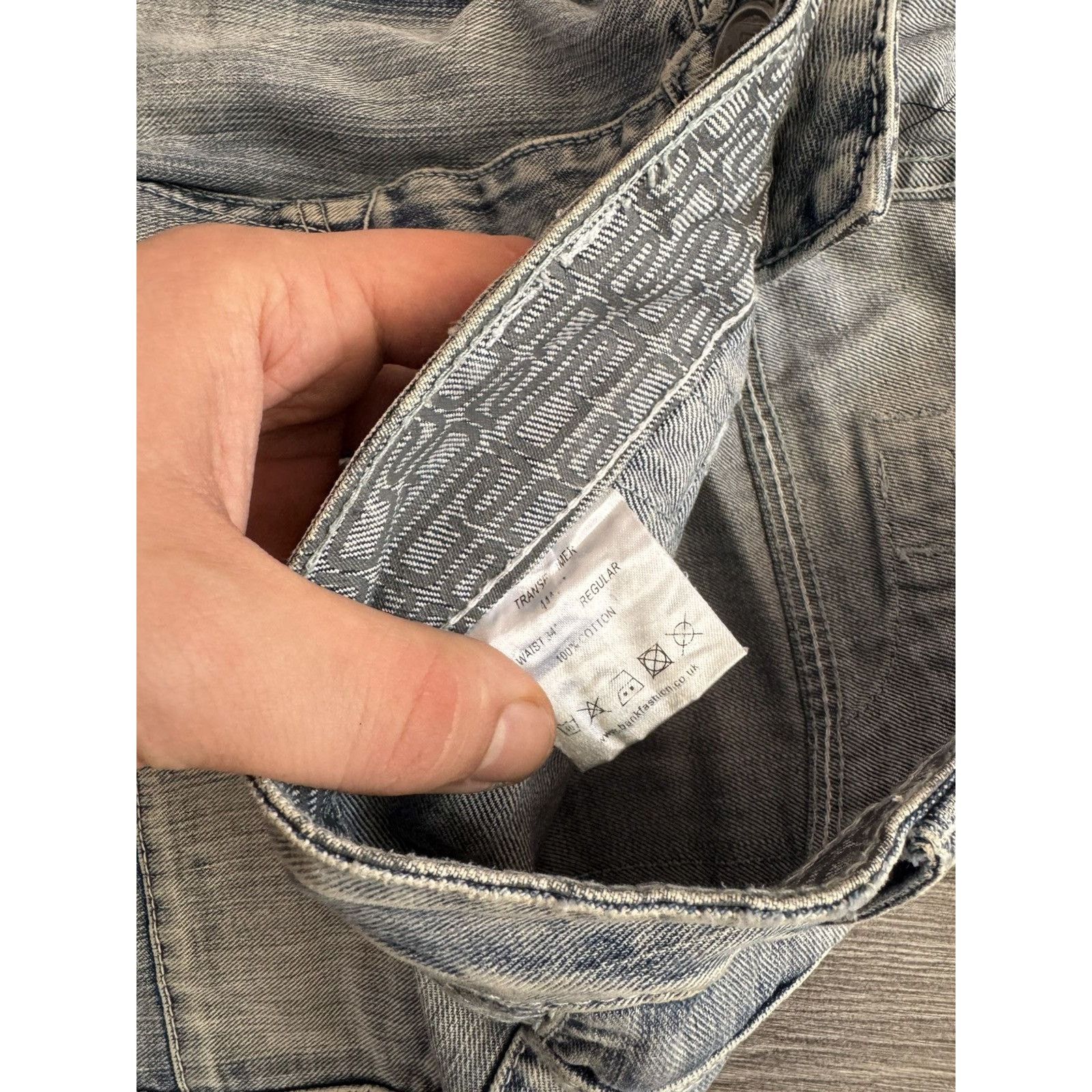Japanese Brand Y2K Vintage Japanese Washed Zip Jeans Size US 34 / EU 50 - 5 Thumbnail