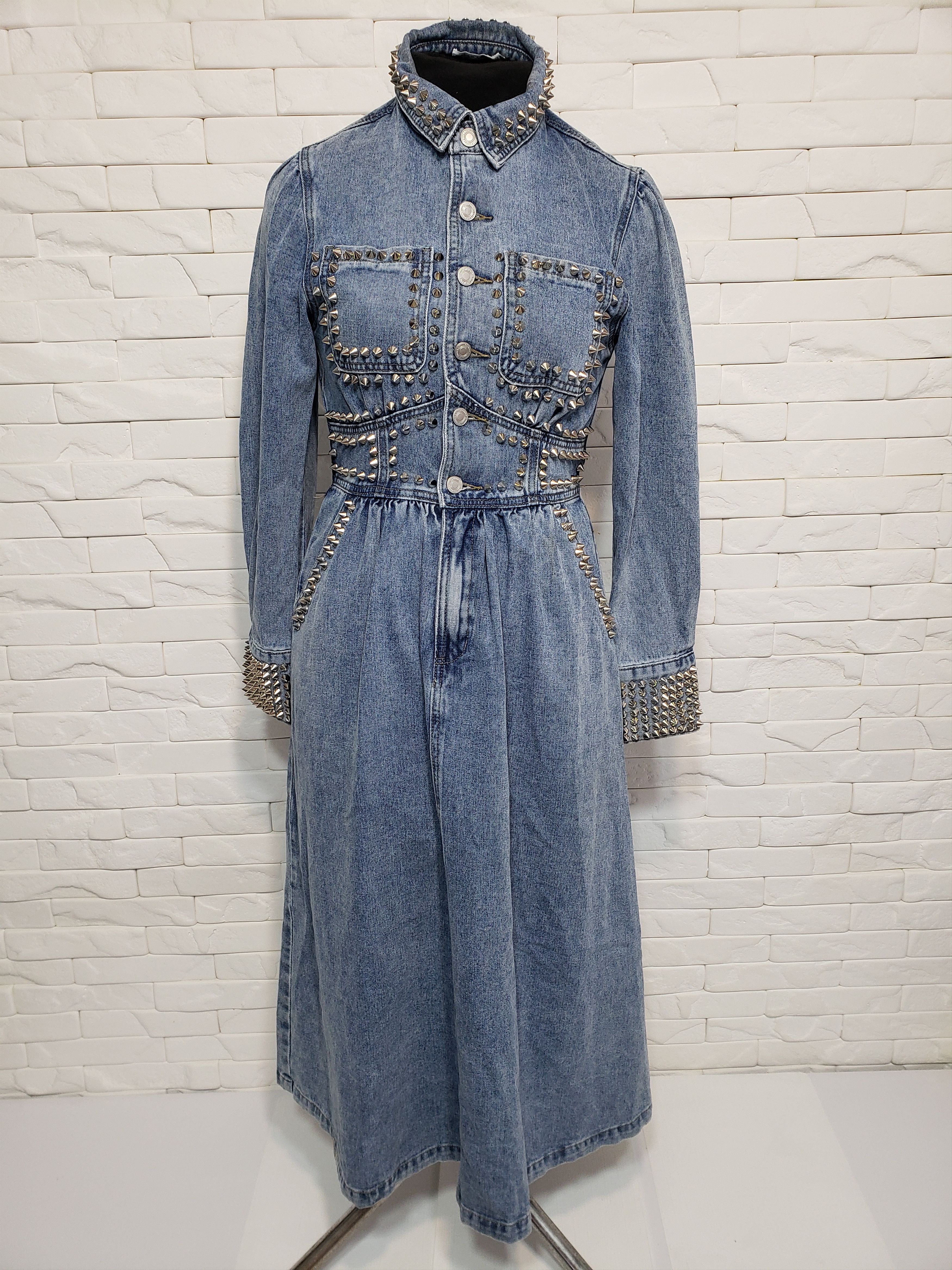 Denim & Co. Women's blue jumpsuit made of wonderful denim. Size 32" / US 10 / IT 46 - 1 Thumbnail