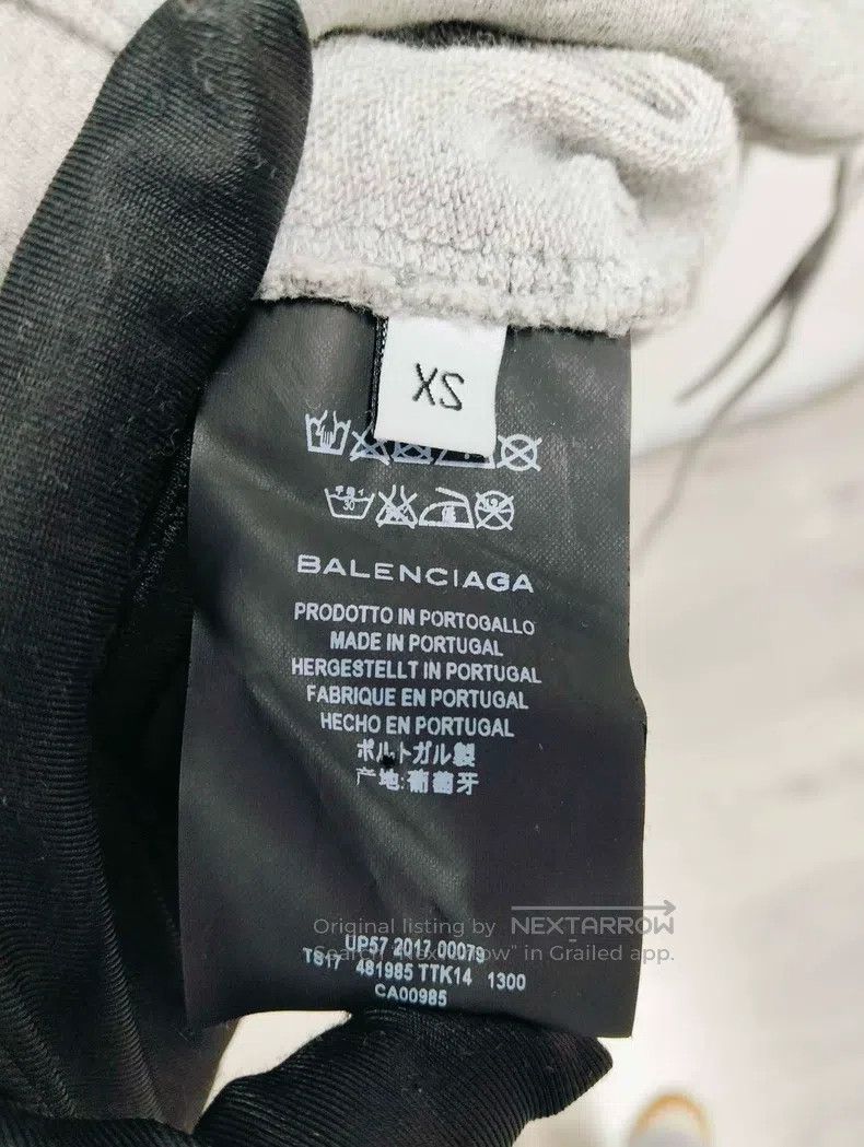 Balenciaga Balenciaga Gray hooded sweatshirt Size US XS / EU 42 / 0 - 4 Thumbnail
