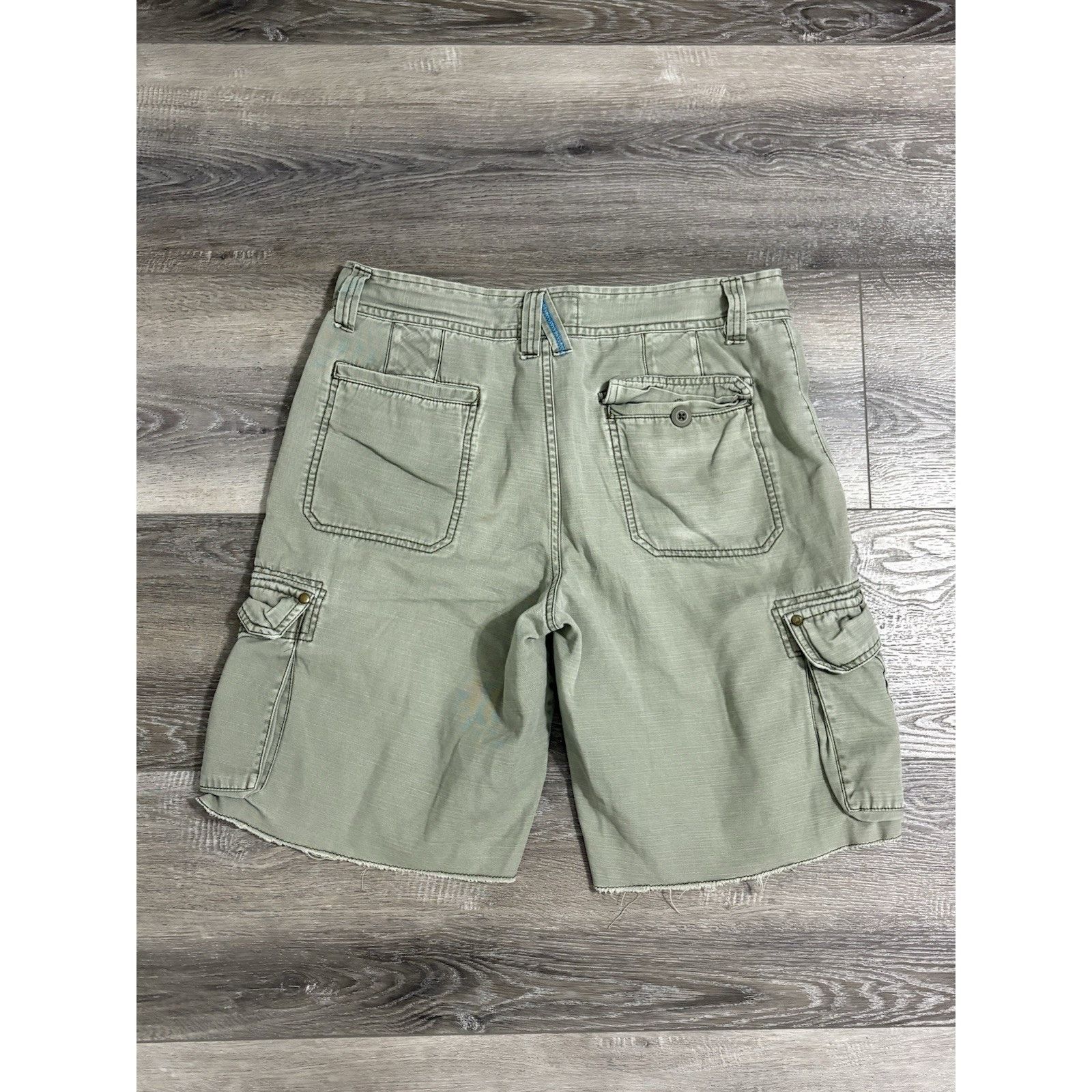 Other OP Ocean Pacific Green Baggy Cargo Shorts Y2K Preppy Mens 32 Size US 32 / EU 48 - 8 Thumbnail