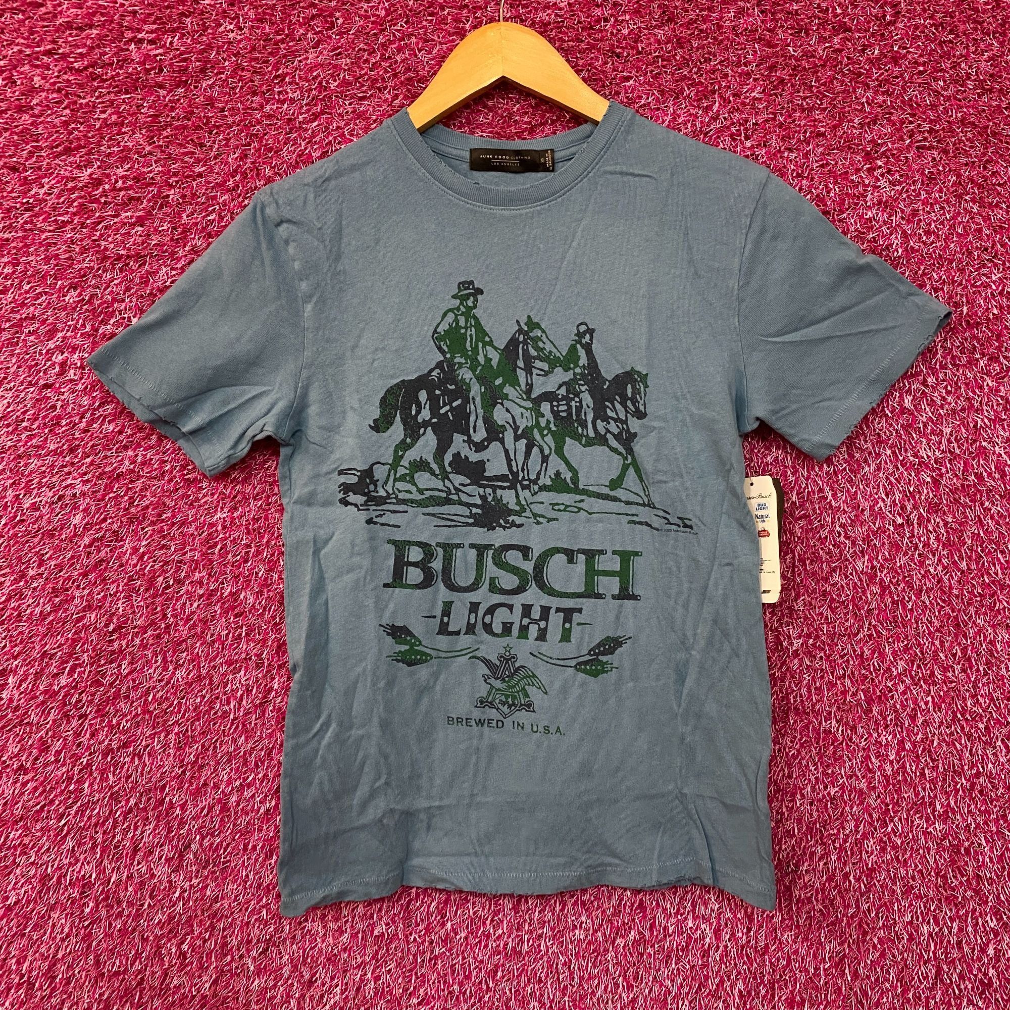 Junk Food Junk Food Clothing Busch Light Vintage-Style T-Shirt XS Size US XS / EU 42 / 0 - 3 Thumbnail
