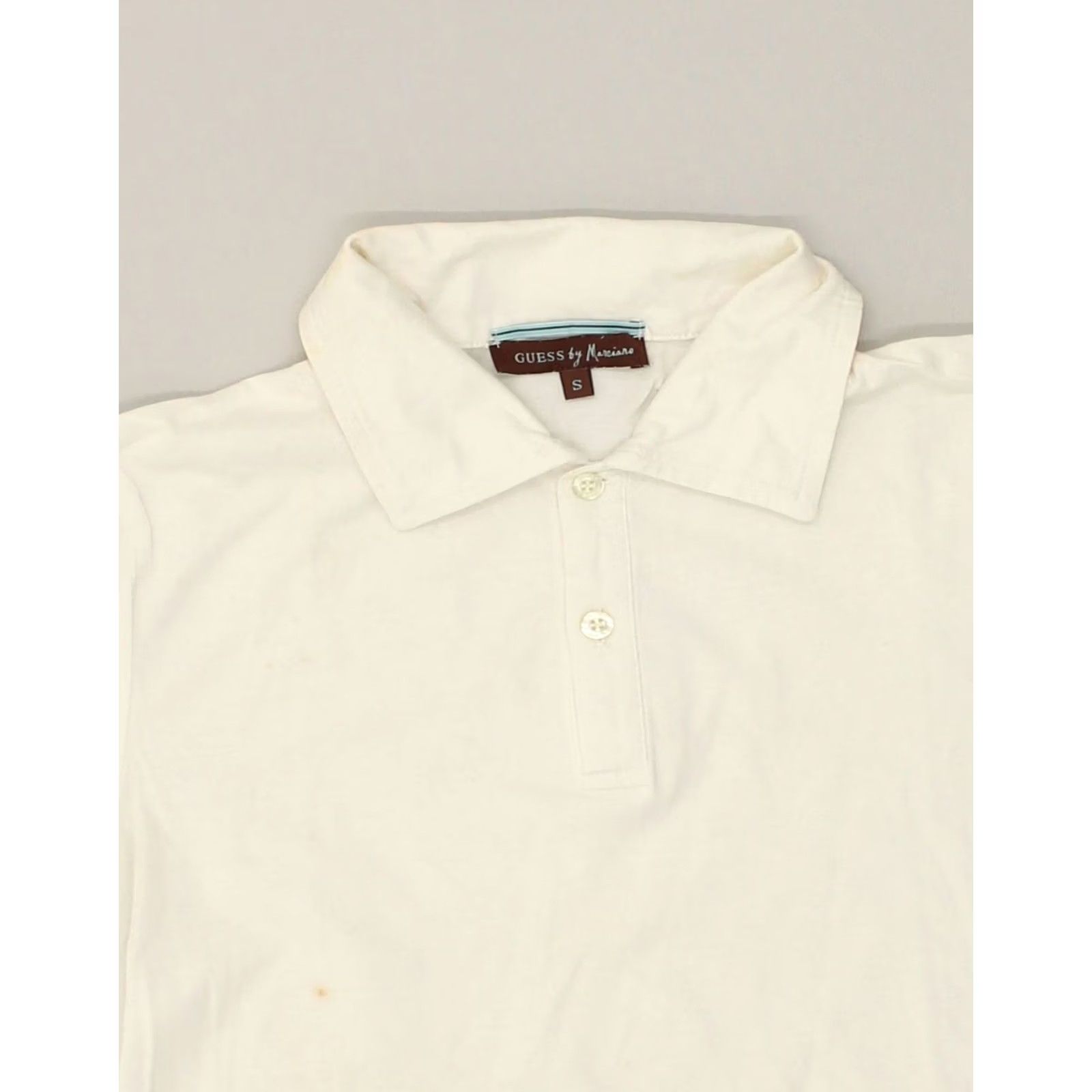 Guess GUESS Mens Polo Shirt Small White Cotton Size US S / EU 44-46 / 1 - 5 Thumbnail