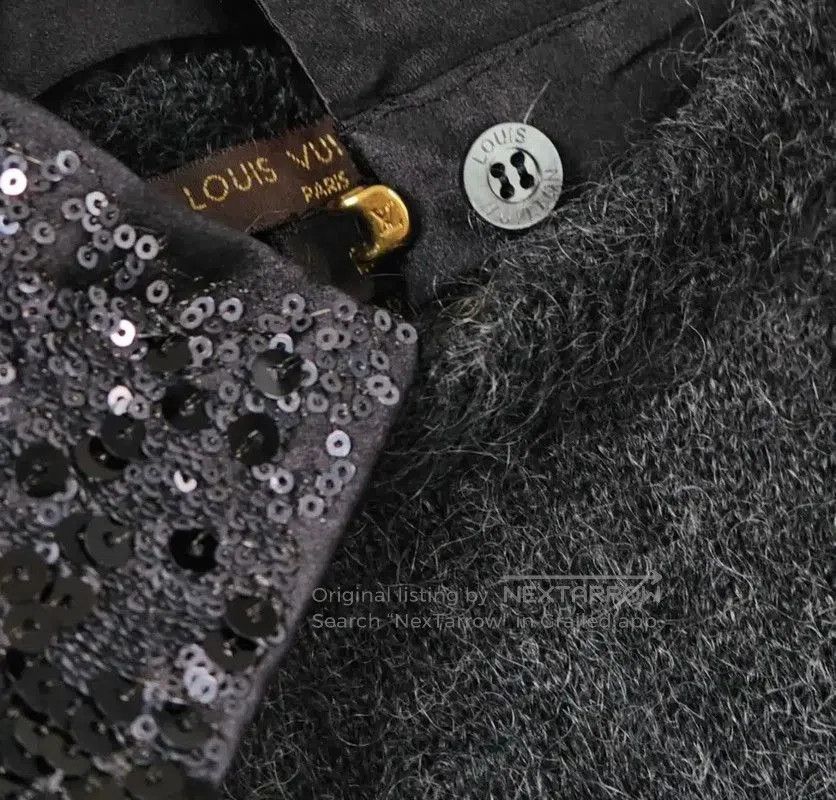 Louis Vuitton Louis Vuitton Gray Wool Knit Short Sleeve Sweater . Size S / US 4 / IT 40 - 5 Thumbnail