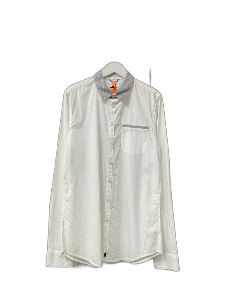 Calvin Klein 205W39NYC Calvin Klein Long Sleeve White Shirt Size US S / EU 44-46 / 1 - 1 Thumbnail